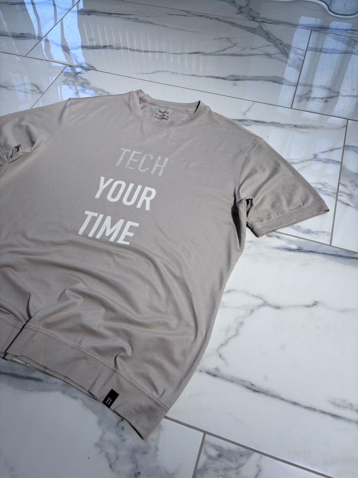 Boggi Boggi Milano Tshirt „TECH YOUR TIME” Logo Designer Italy Size US XL / EU 56 / 4 - 2 Thumbnail