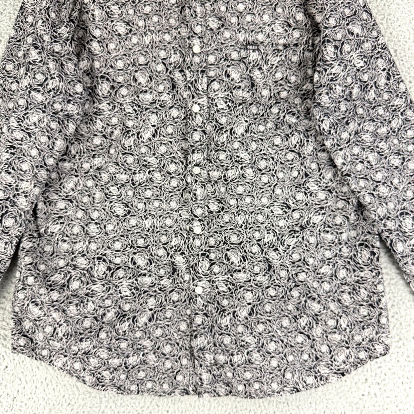 Obey OBEY Floral Rose Button Up Shirt Mens XL Black Long Sleeve Cotton Skate Size US XL / EU 56 / 4 - 4 Thumbnail