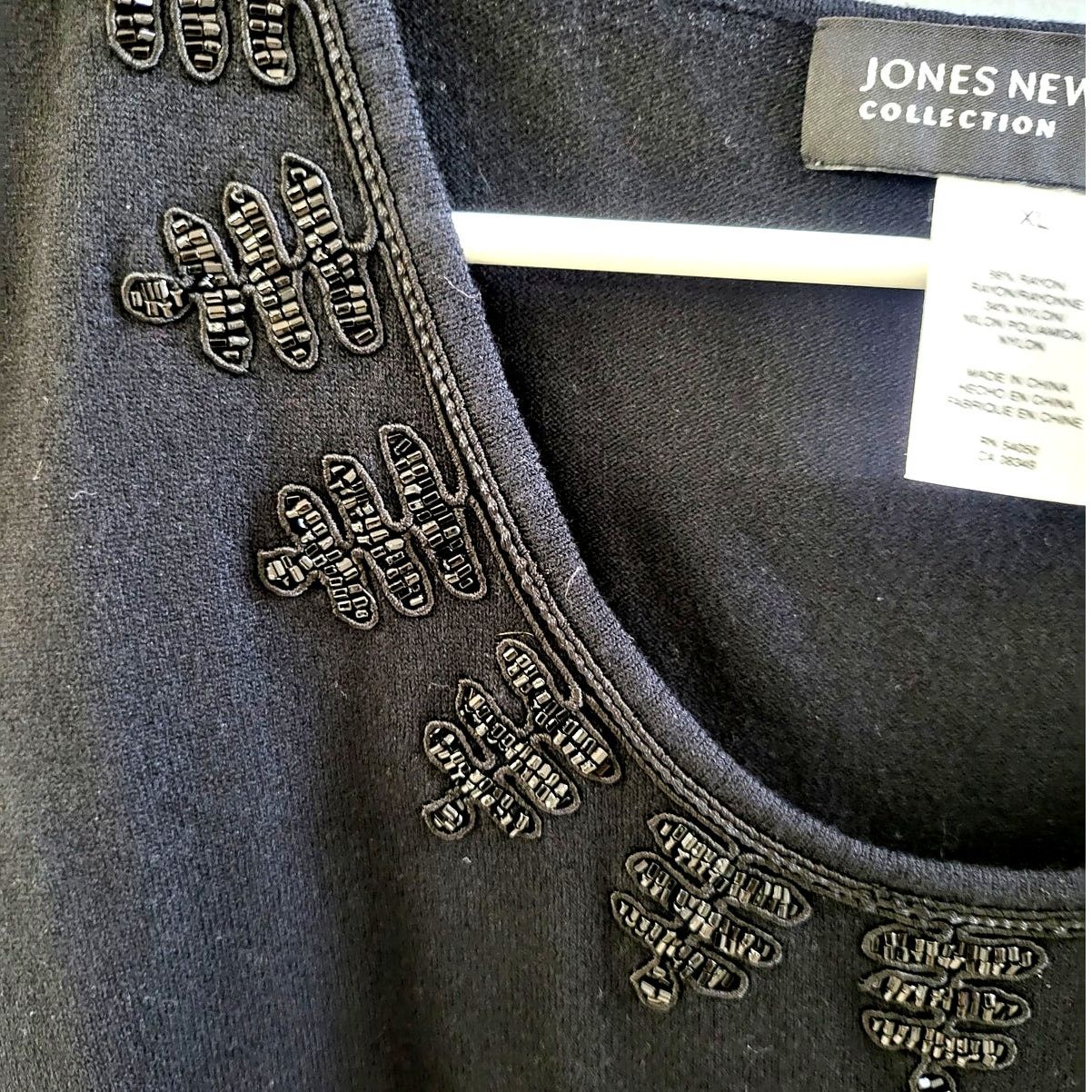 Other Jones New York Collect. Black Bead Accent Sleeveless Top -XL Size XL / US 12-14 / IT 48-50 - 4 Thumbnail