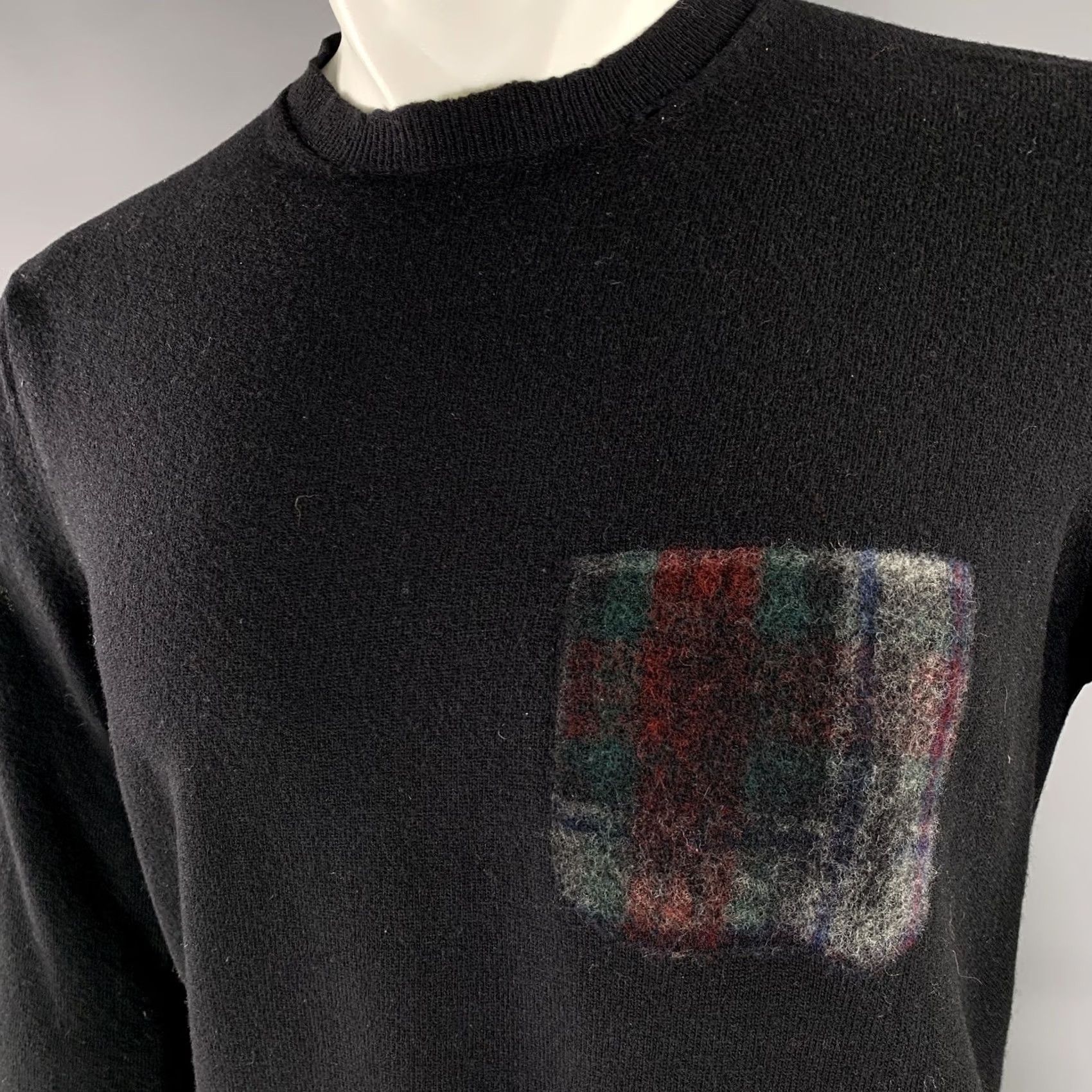 Comme des Garcons Girl COMME des GARCONS SHIRT Size S Black Multi-Color Knitted Wool Crew-Neck Pullover Men XS? Size US S / EU 44-46 / 1 - 2 Thumbnail