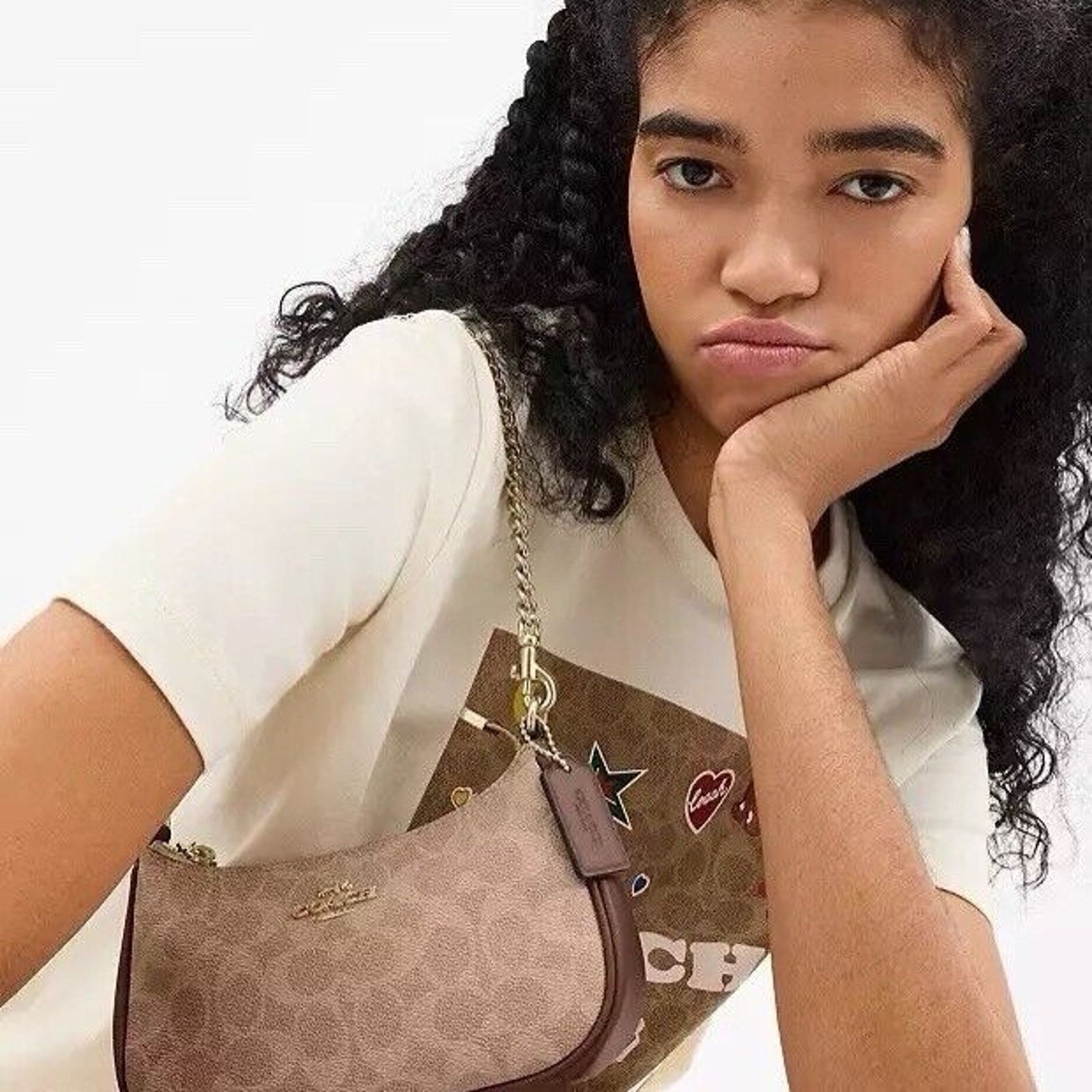 Coach NWT COACH Teri Mini Crossbody Bag CW323 Tan/Brown Size ONE SIZE - 8 Thumbnail