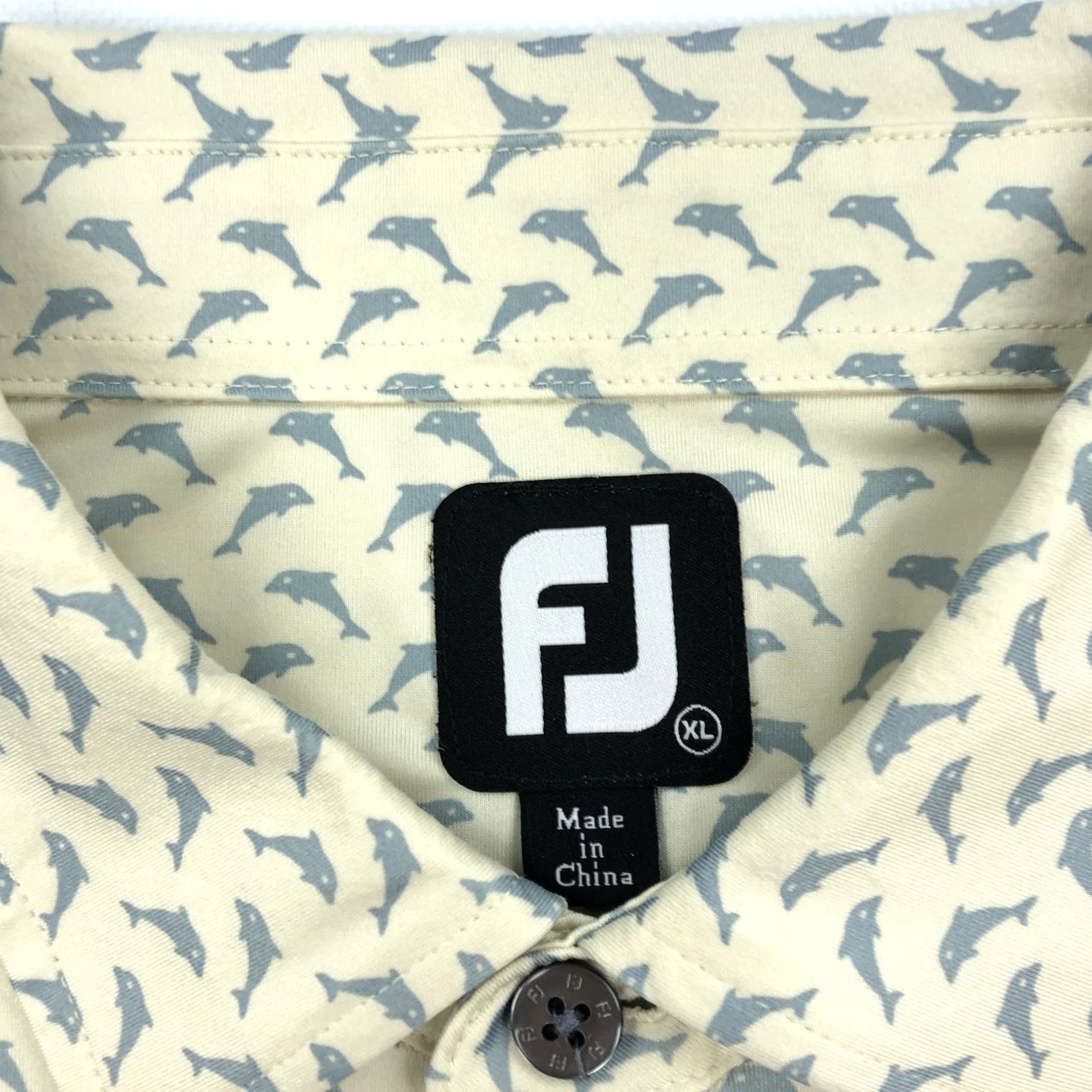 Footjoy FootJoy FJ Polo Shirt Dolphin Pattern Mens XL Short Sleeve Golf Casual Size US XL / EU 56 / 4 - 4 Thumbnail