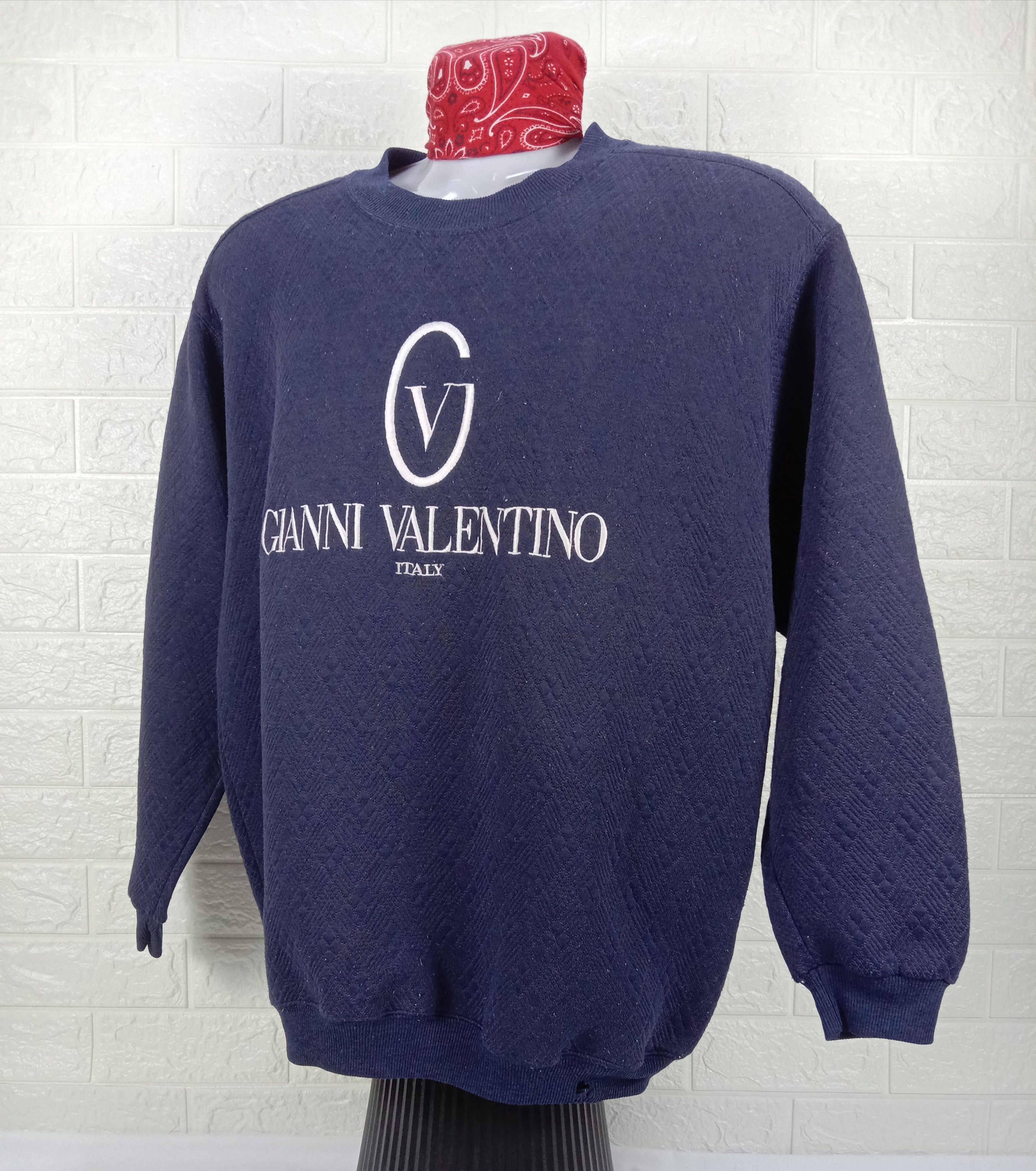Valentino Vintage Gianni Valentino Embroidery Sun Faded Sweatshirt Size US L / EU 52-54 / 3 - 3 Thumbnail