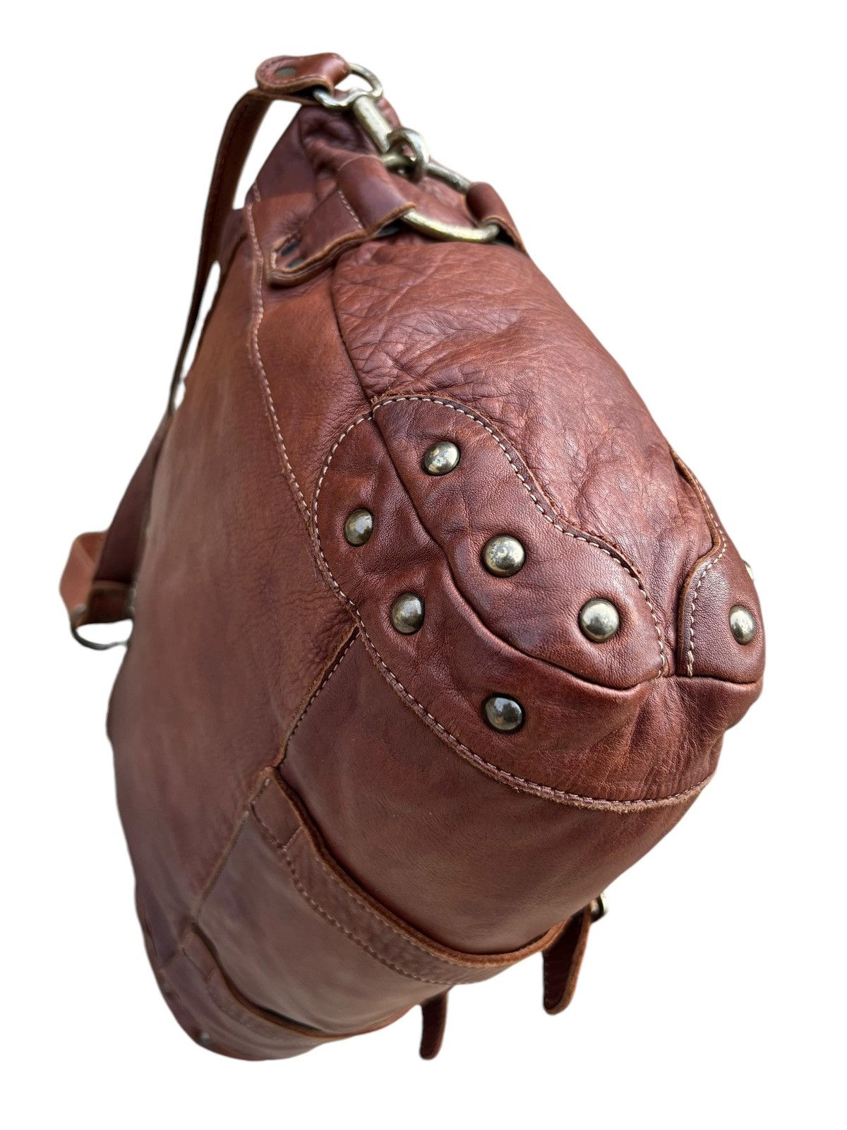 Leather Regalo Tokyo Fade Jerky Patina Leather 2 Way Bag Size ONE SIZE - 14 Thumbnail