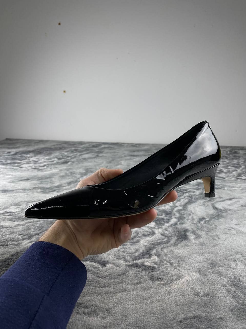 Max Mara Max Mara Leather Slingback Pointed Pumps Women Size 38 Black Size US 8 / IT 38 - 5 Thumbnail