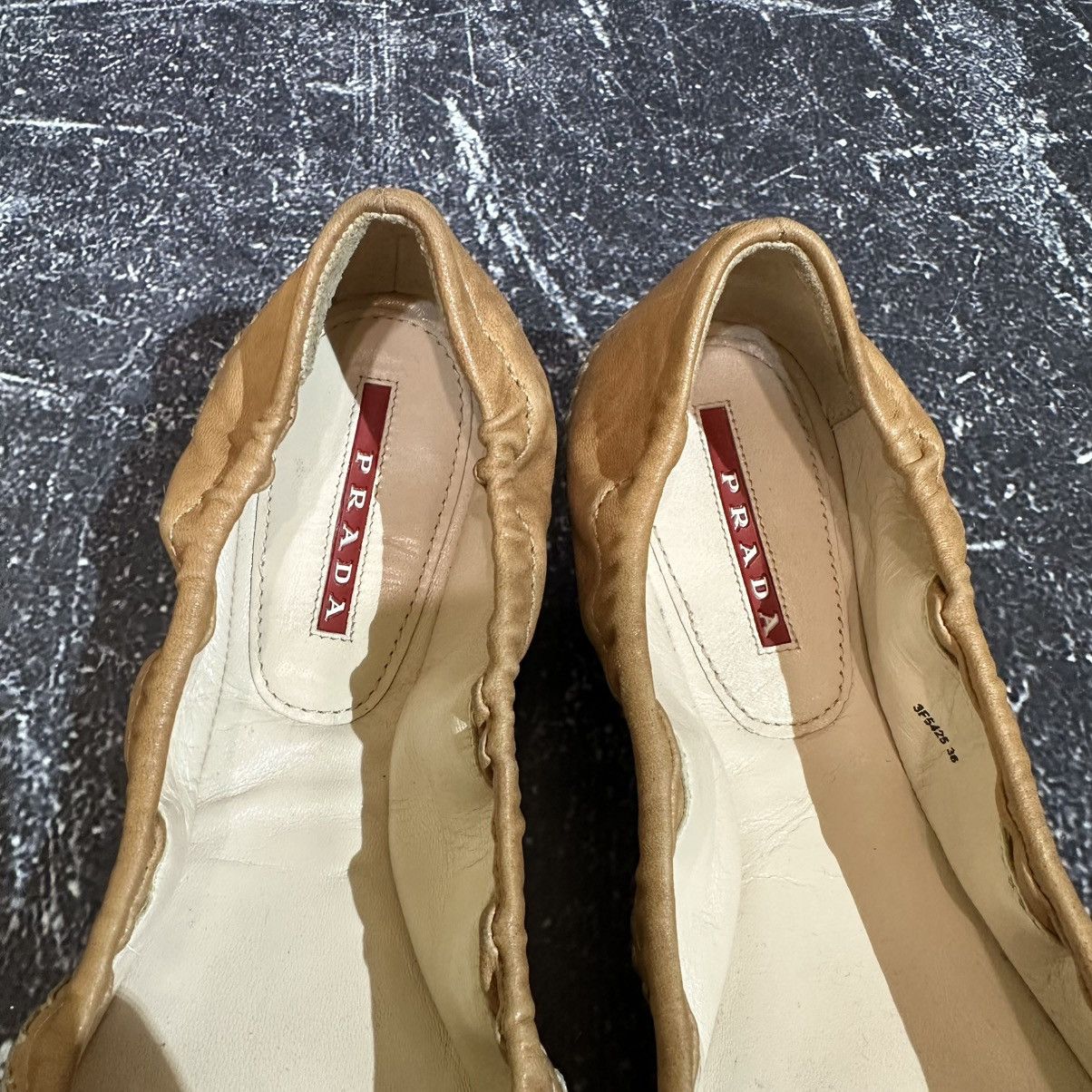 Prada PRADA - Leather Women’s Ballet flats size 36 Size US 6 / IT 36 - 15 Thumbnail