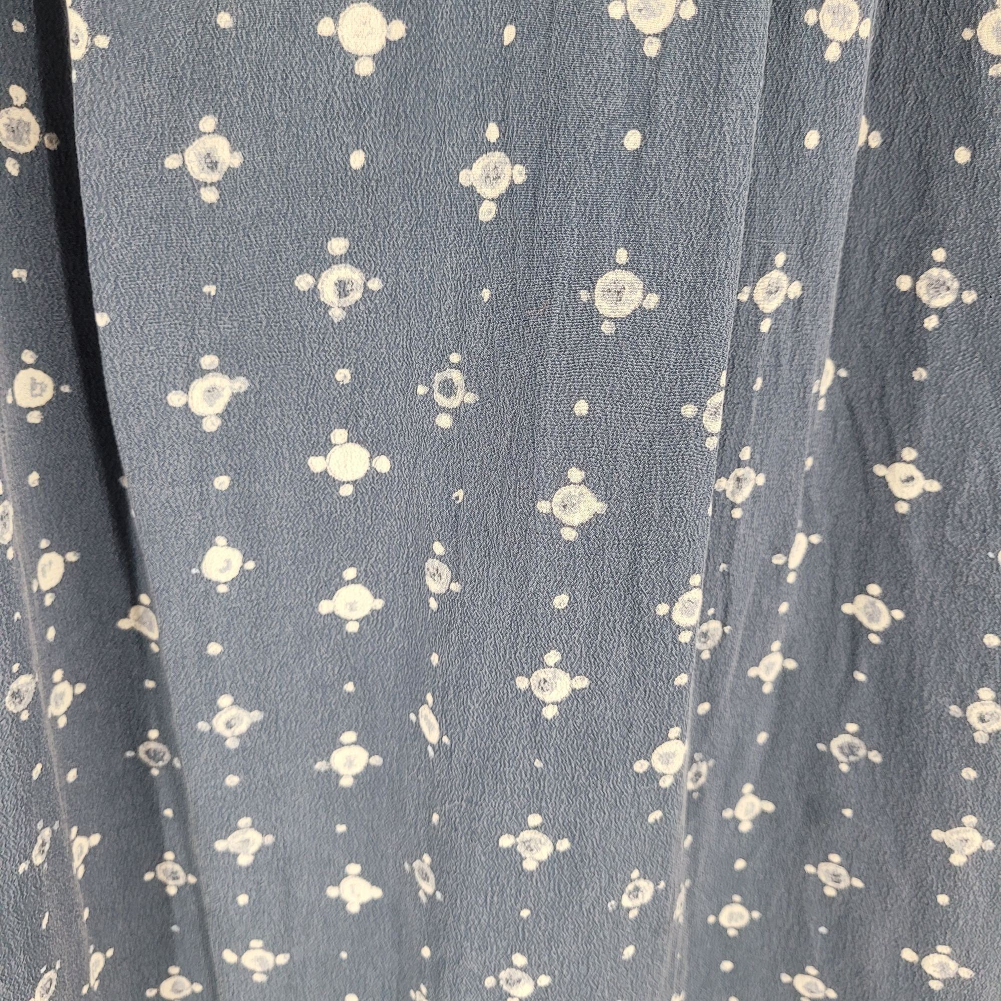 Madewell Madewell Womens Silk Medallion Dot Maxi Dress Blue Sz 4 Tier Size S / US 4 / IT 40 - 4 Thumbnail