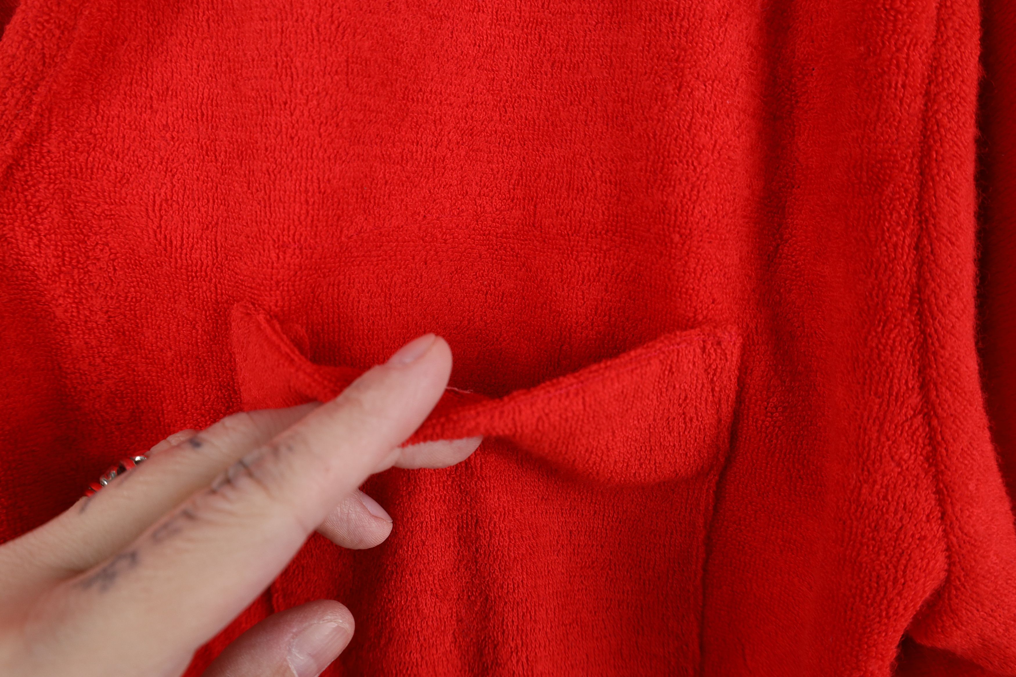 Vintage Vintage 70s Streetwear Cloth Collared Polo Shirt Red USA Size US L / EU 52-54 / 3 - 5 Thumbnail