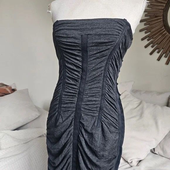 Dolce & Gabbana DOLCE GABBANA Dress Corset Zip D&G Dresses Black Gray Zip Size M / US 6-8 / IT 42-44 - 3 Thumbnail