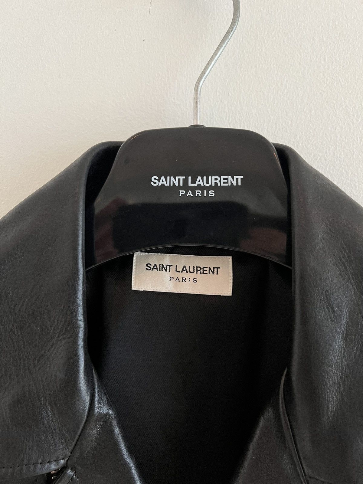 Hedi Slimane × Saint Laurent Paris Saint Laurent Paris L17 Leather Jacket Sz. 48 - Hedi Sliman Size US M / EU 48-50 / 2 - 4 Thumbnail