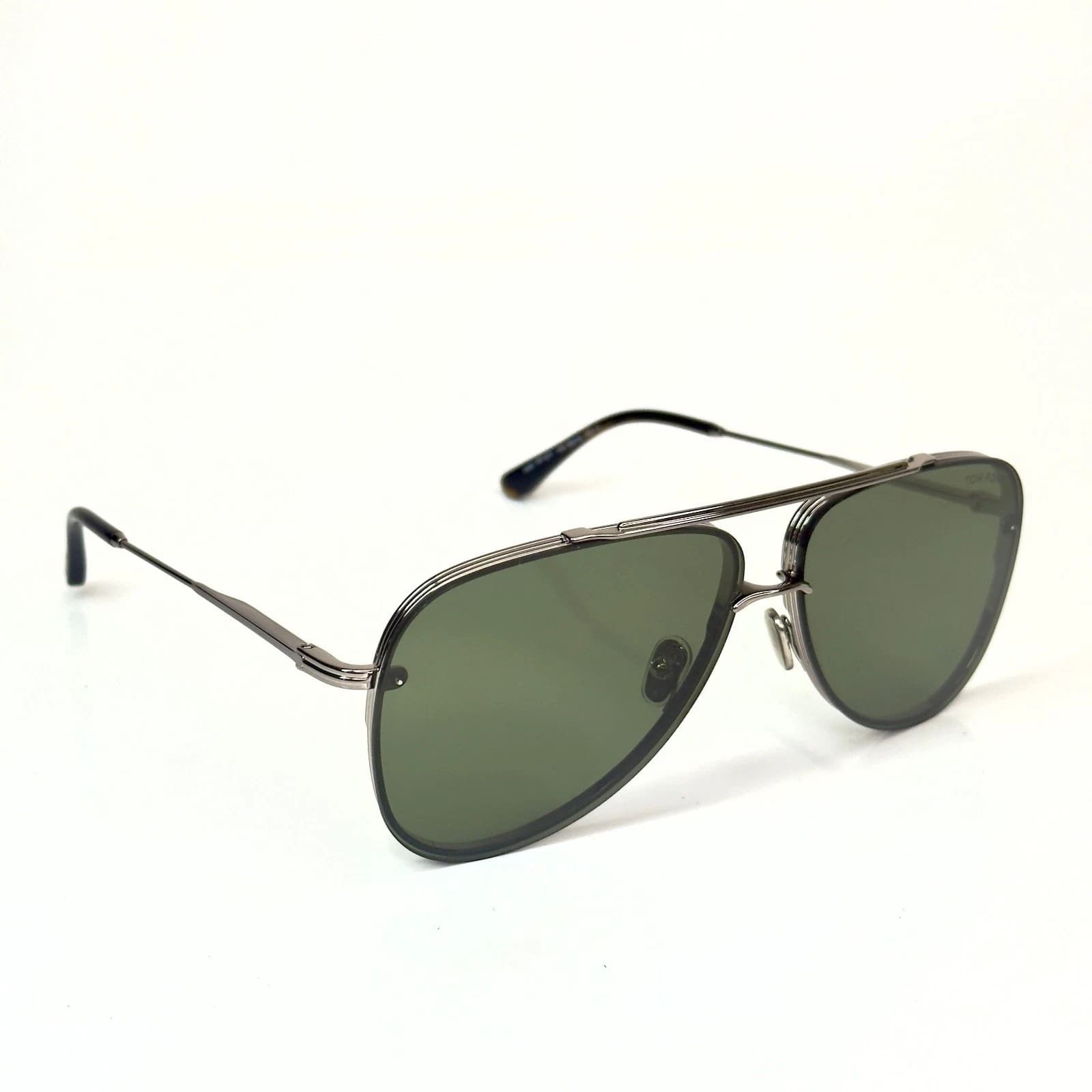 Tom Ford TOM FORD LEON TF1071 14N Gray Green Metal Sunglasses 1071 Size ONE SIZE - 5 Thumbnail