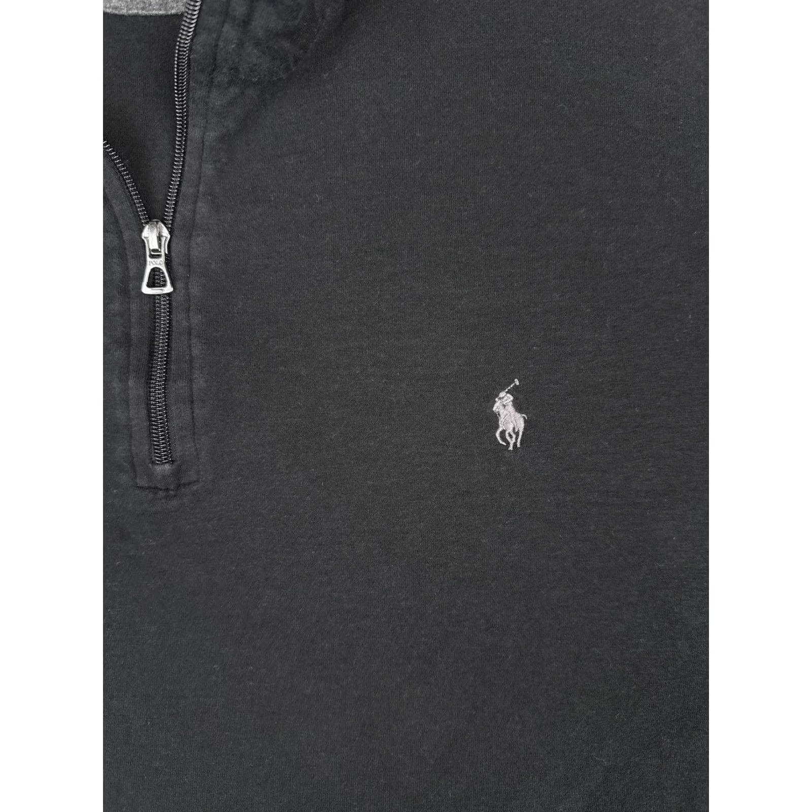 Polo Ralph Lauren Polo Ralph Lauren Sweater Mens XLT Black 1/4 Zip Mock Neck Logo Pullover - Classic Fit, Big & Tall, Knit, Long Sleeve, Casual, Fall, Vietnam, Cotton Size US XL / EU 56 / 4 - 6 Thumbnail
