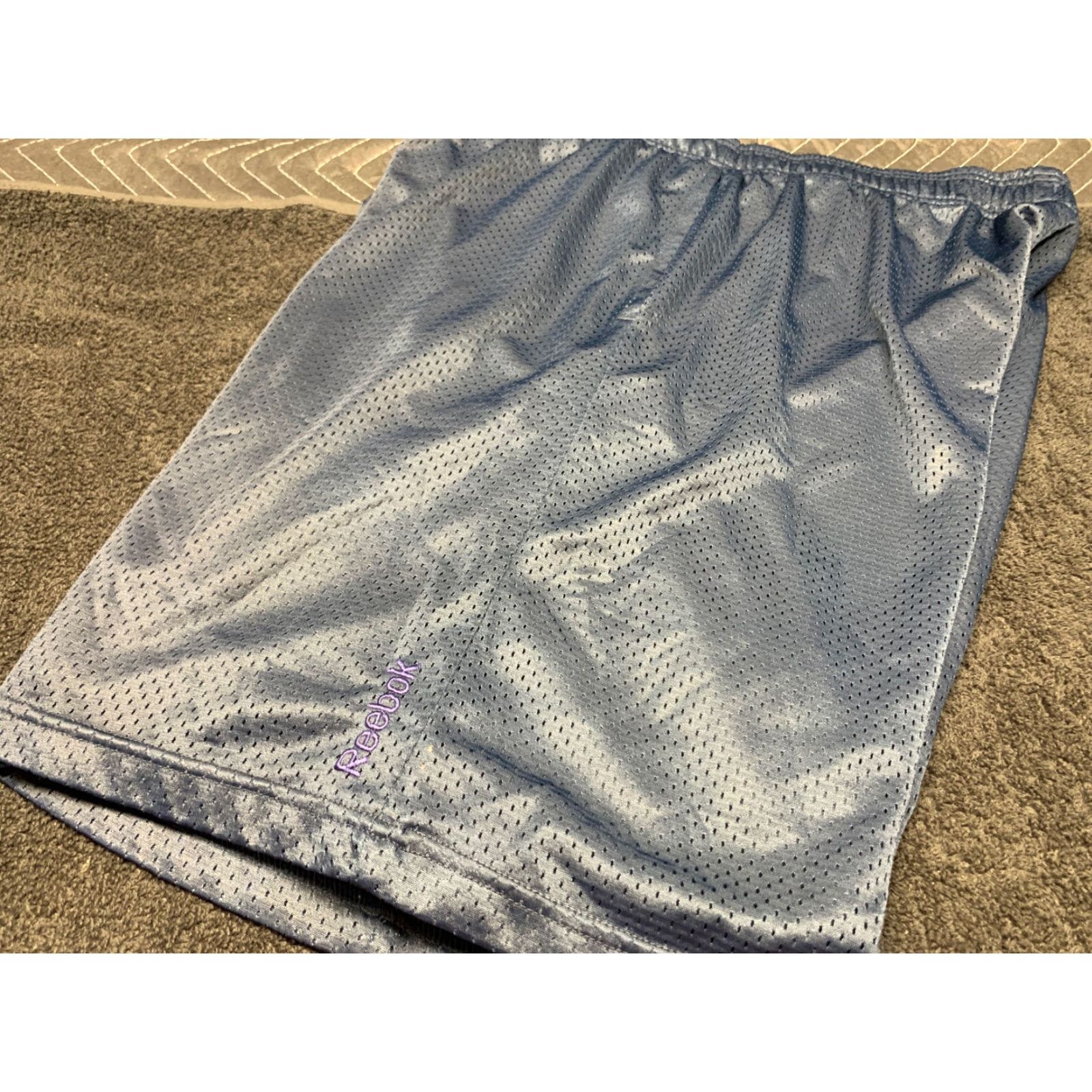 Reebok REEBOK Mens Basketball Shorts Active Athletic Navy Blue XXL Elastic Drawstring 2XL Regular Men Size US 39 - 4 Thumbnail