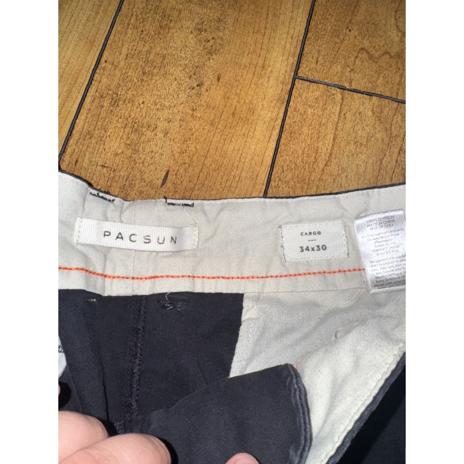 Pacsun VINTAGE PacSun Buckle Back Cargo Pants Black 34x30 Y2K Skater Workwear Mens Pants Size US 34 / EU 50 - 4 Thumbnail