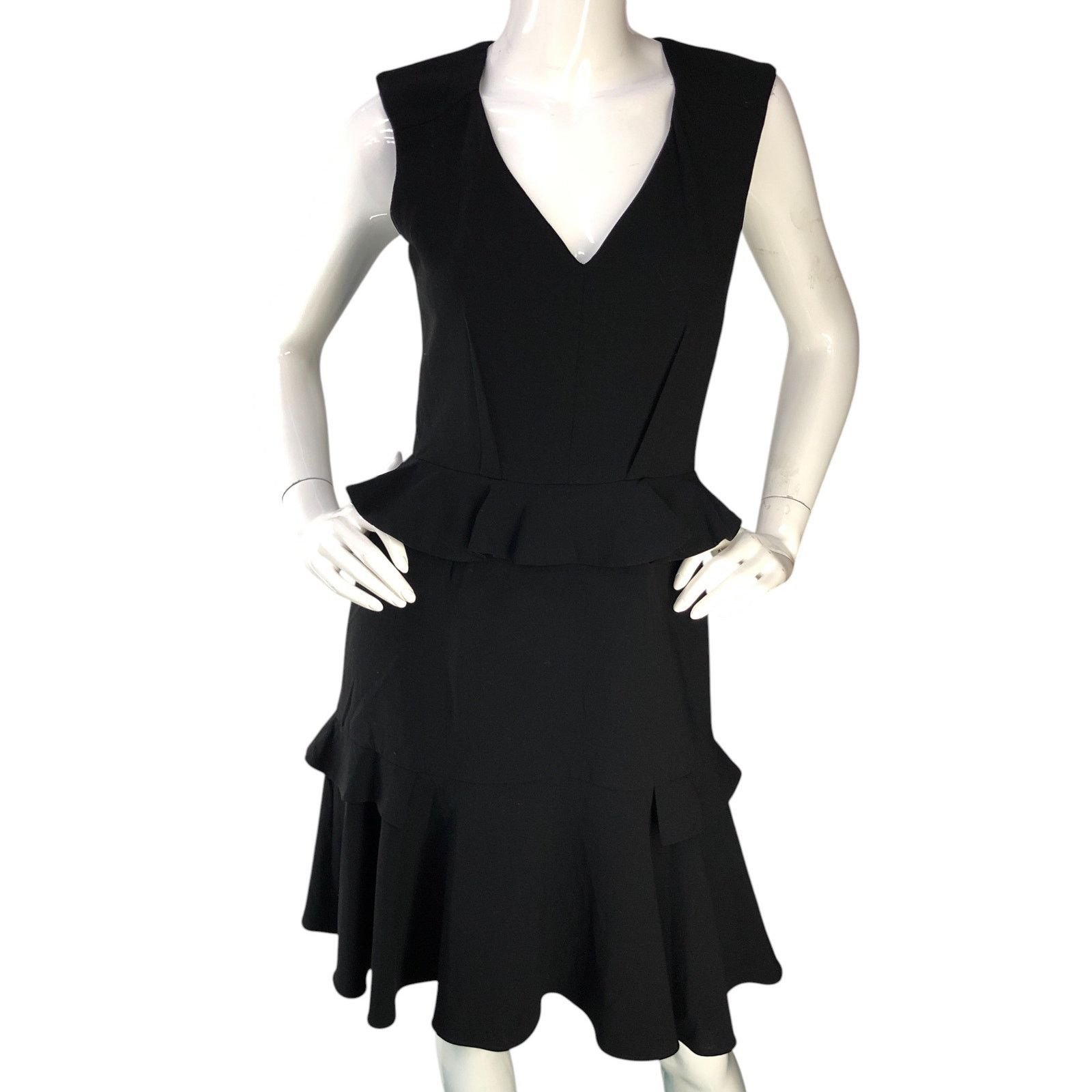 Prabal Gurung Prabal Gurung Size 4 Dress Tiered Ruffle V Neck Sleeveless Size S / US 4 / IT 40 - 11 Thumbnail