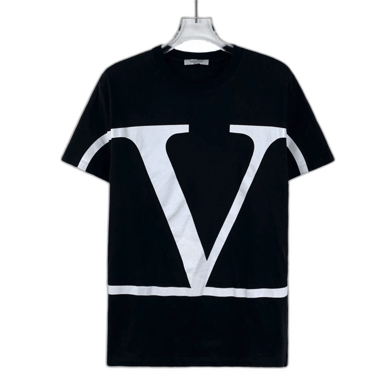 Valentino Black Letter Print T-Shirt