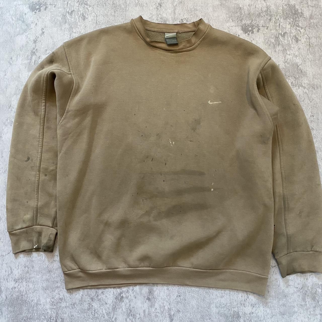 Nike 90s Vintage Retro Nike brown crewneck sweatshirt Size US XL / EU 56 / 4 - 1 Thumbnail