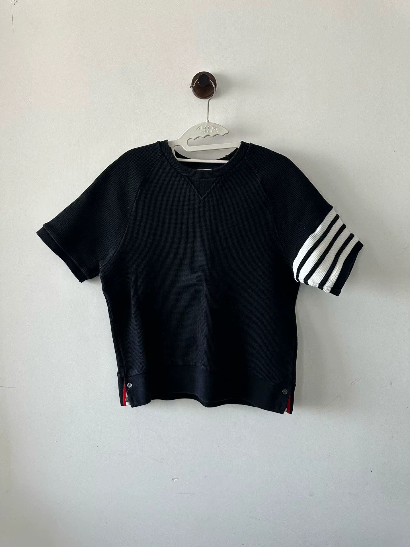 Thom Browne Waffle Short Sleeve Sweater Size 3 98 New