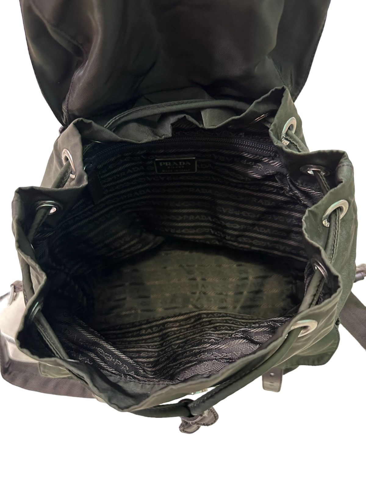 Prada AUTHENTIC VINTAGE PRADA MINI GREEN NYLON BACKPACK Size ONE SIZE - 12 Thumbnail
