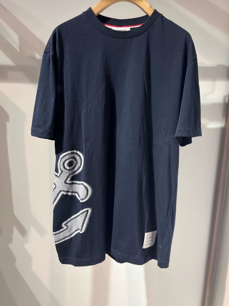 Thom Browne Thom Browne Anchor Print T-Shirt - dmc Size US M / EU 48-50 / 2 - 1 Thumbnail