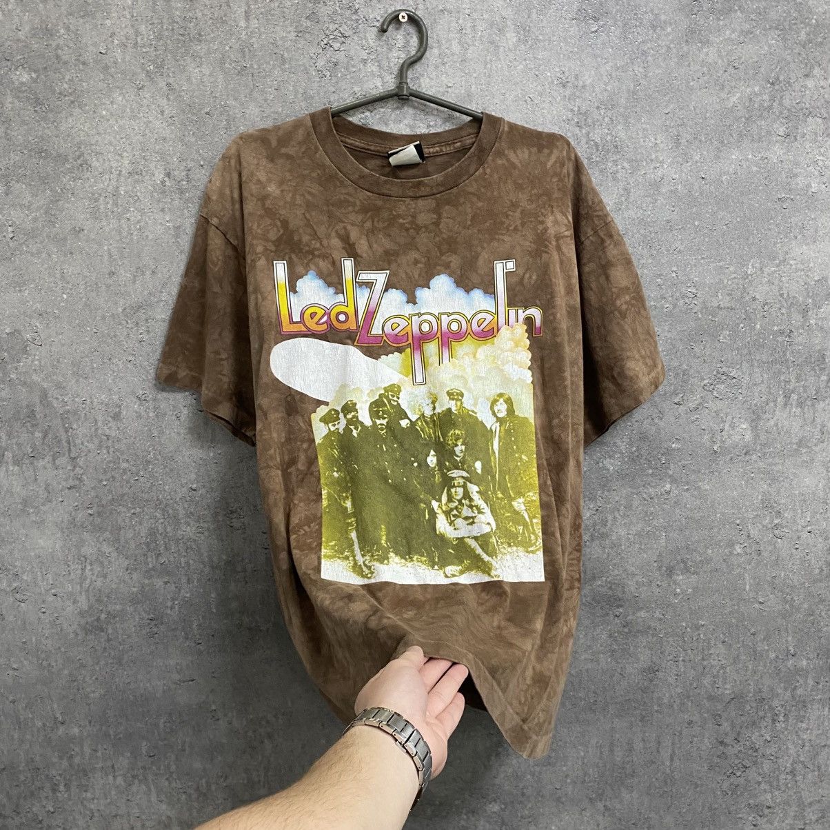 Led Zeppelin Vintage Led Zeppelin T Shirt Liquid Blue Vintage Band Tees Size US L / EU 52-54 / 3 - 2 Thumbnail
