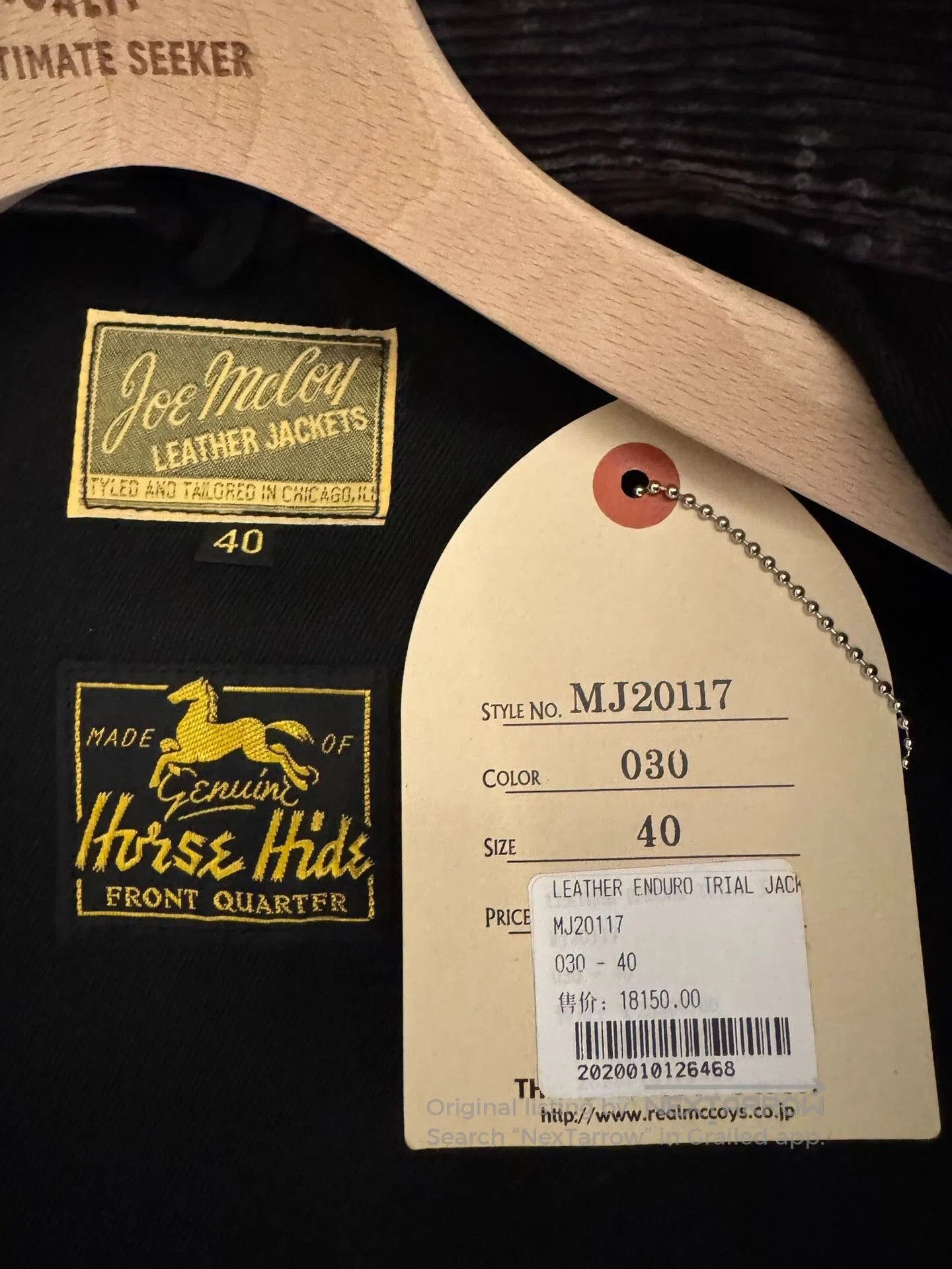 Japanese Brand Retro Horsehide Leather Moto Jacket. Size US XXS / EU 40 - 7 Thumbnail
