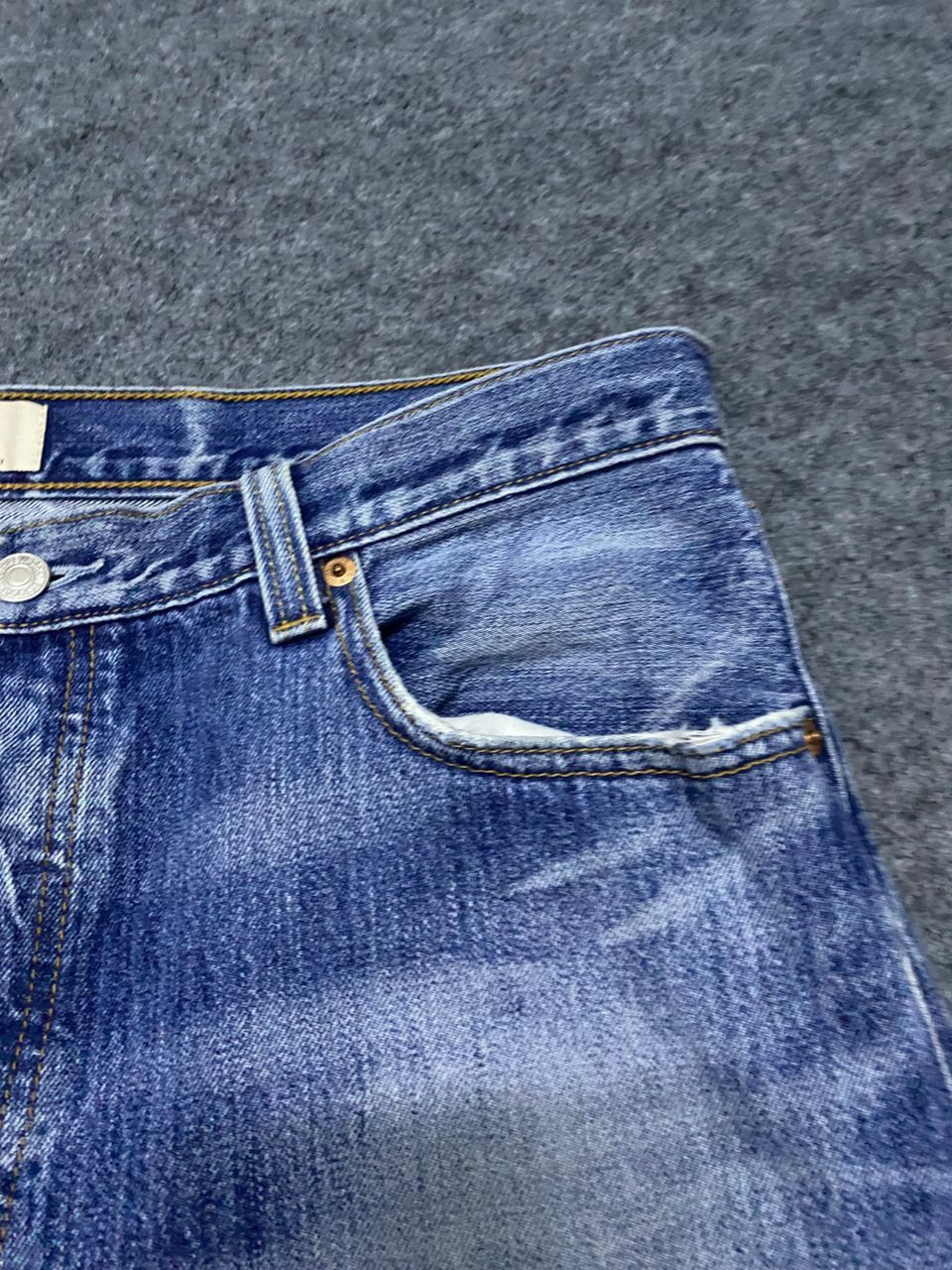 Levi's 💥Best Offer💥Vintage Levis 501 Wokers Distressed Denim Size US 36 / EU 52 - 8 Thumbnail