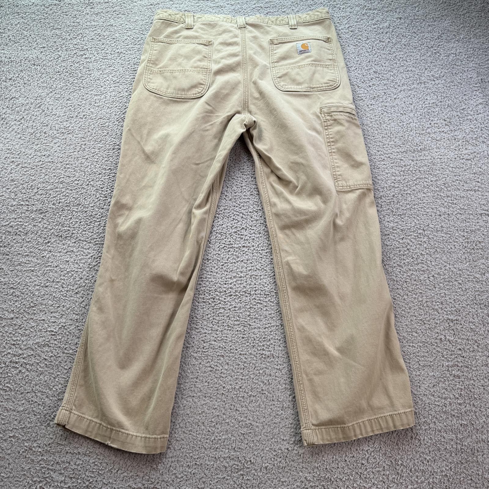 Carhartt Carhartt Relaxed Fit Work Pants Mens 38x30 Khaki Utility Size US 38 / EU 54 - 2 Thumbnail