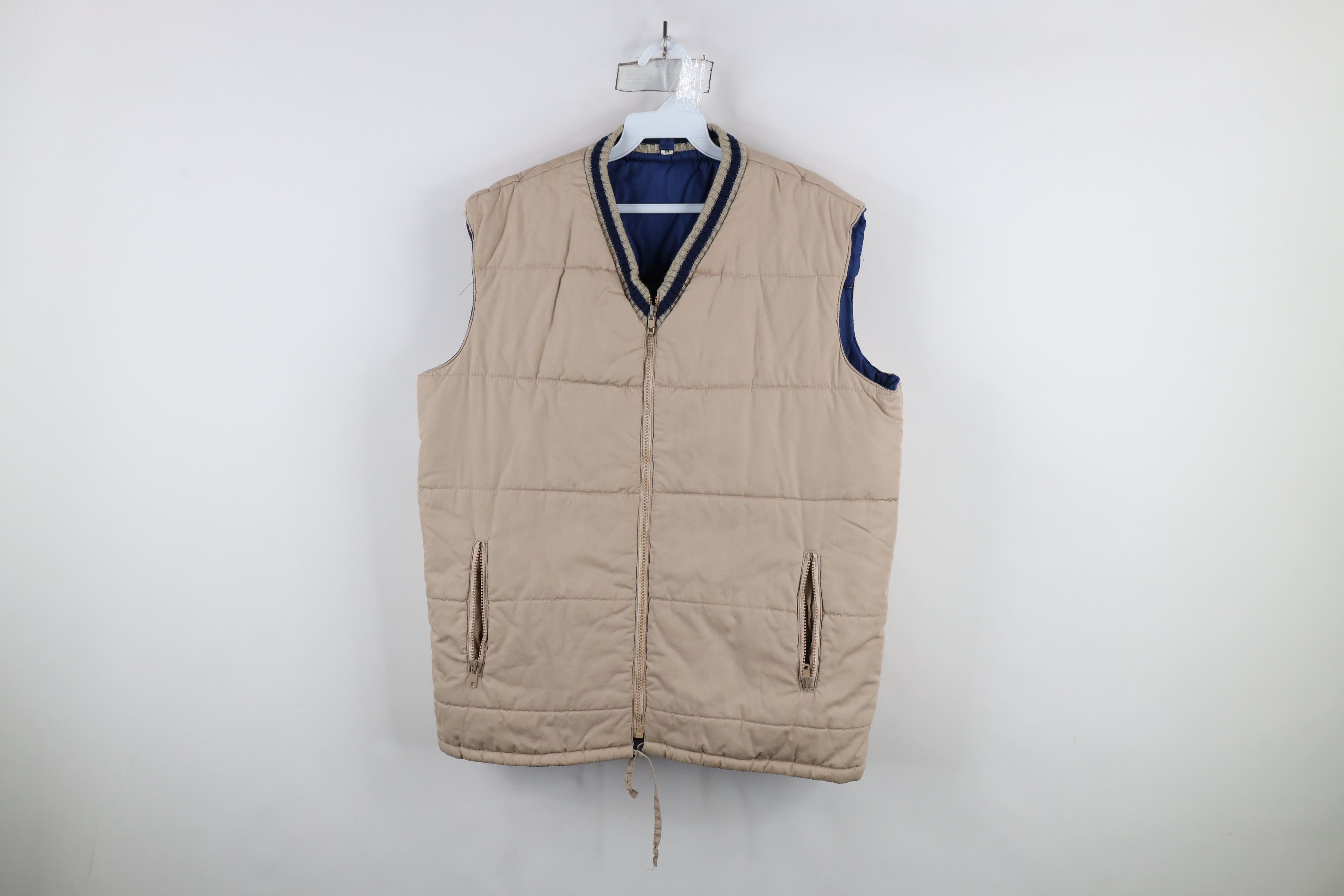 Vintage Vintage 70s 80s Streetwear Quilted Puffer Vest Jacket Size US M / EU 48-50 / 2 - 1 Thumbnail