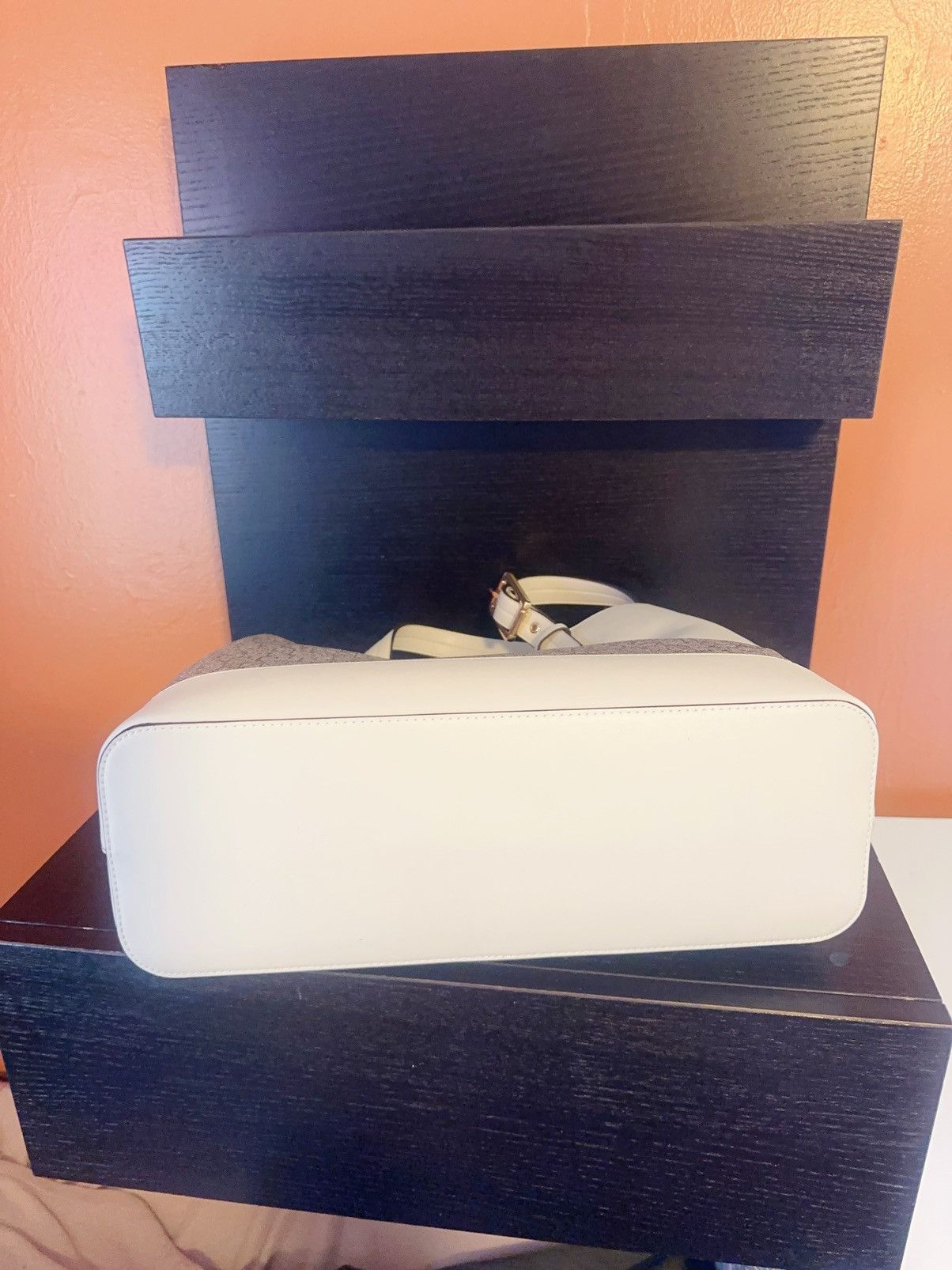 Calvin Klein Calvin Klein Beige Logo Signature Triple Compartment Satchel Size ONE SIZE - 6 Thumbnail