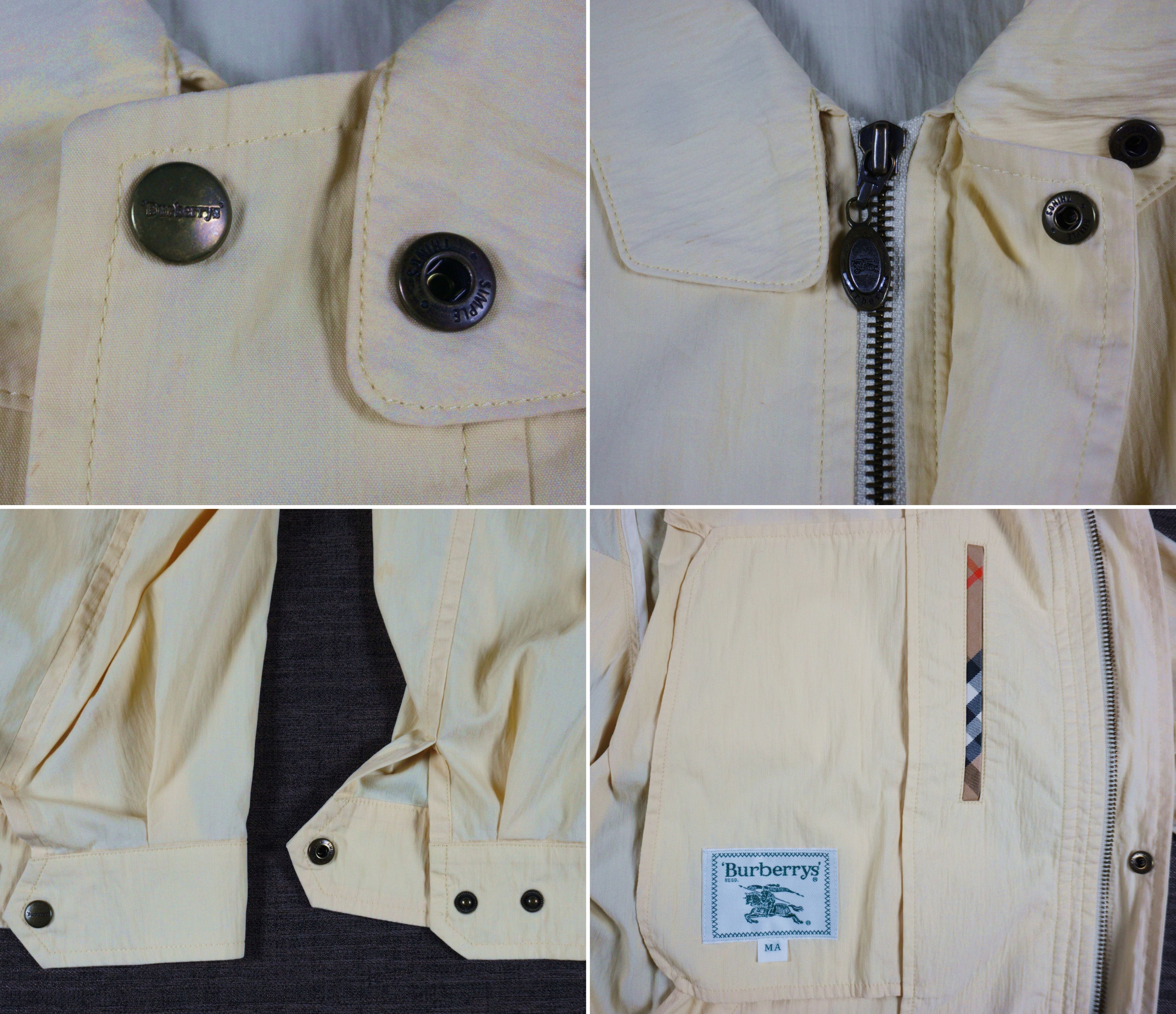 Burberry Vintage 90s Made in Japan Back Wing Nylon Sweater Jacket Size US M / EU 48-50 / 2 - 7 Thumbnail