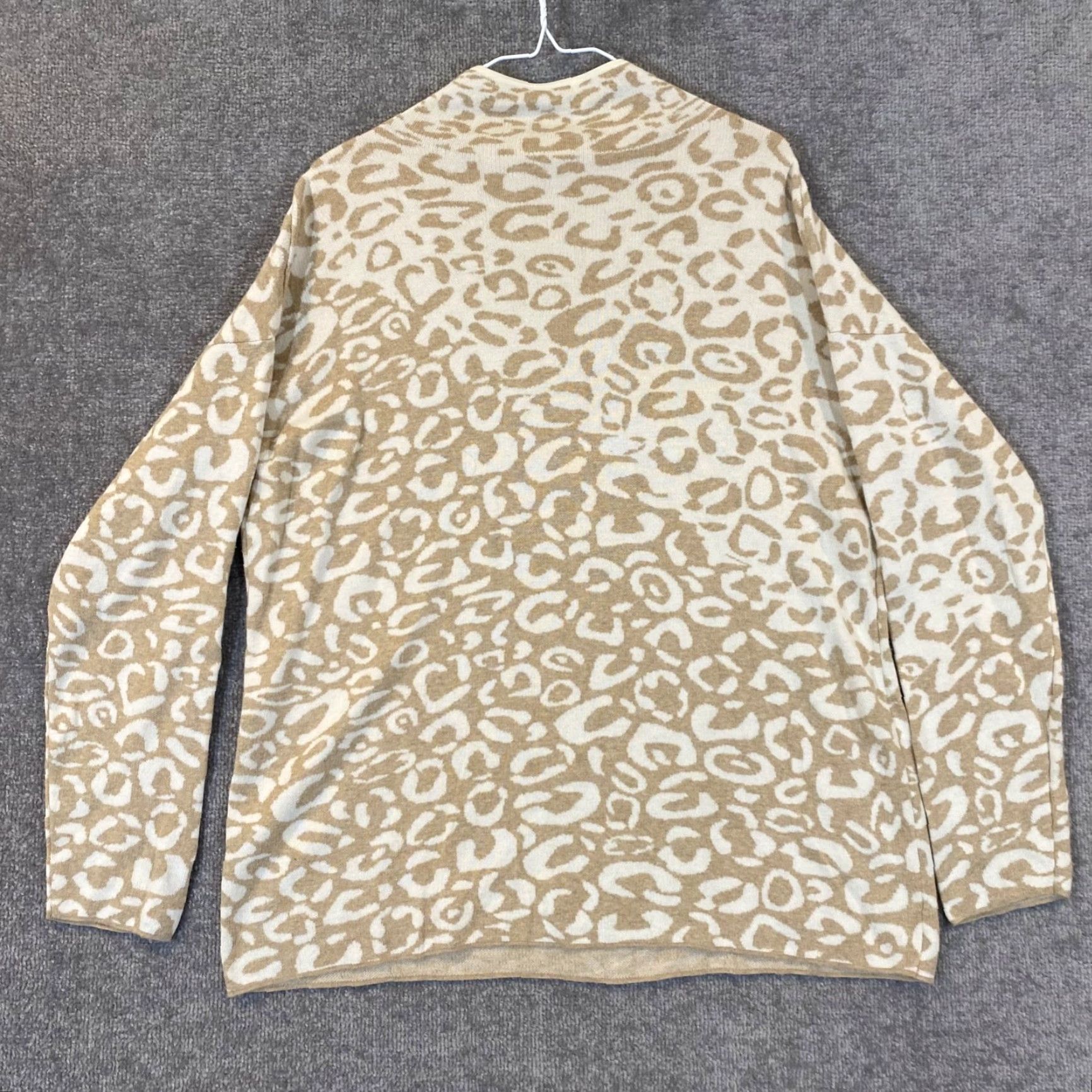 J.McLaughlin VINTAGE J. McLaughlin Sweater Women's Large Brown Animal Print Pullover Long Sleeve Casual Winter Size L / US 10 / IT 46 - 7 Thumbnail