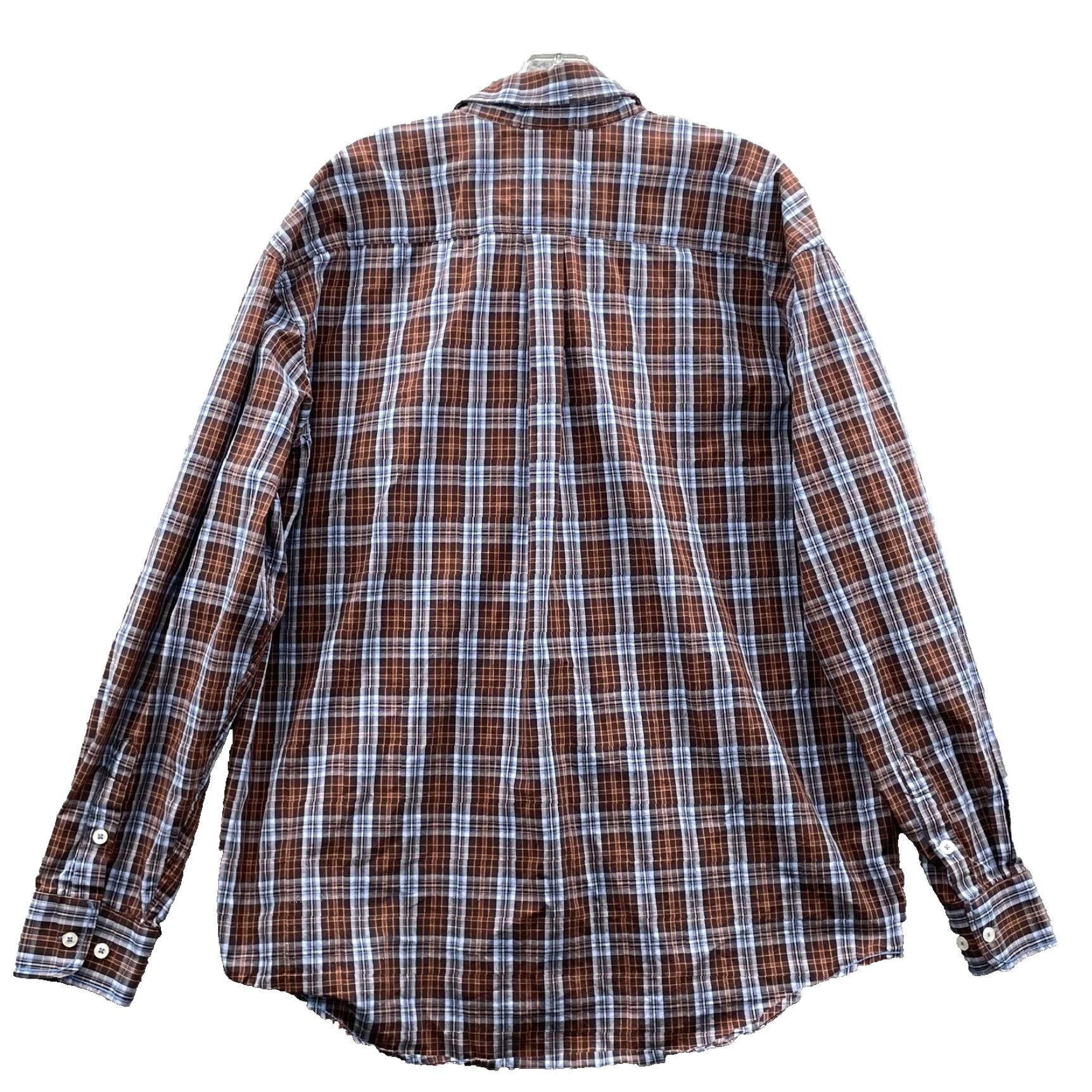 Vintage VINTAGE Panhandle Western Shirt Men's Large Brown Cowboy Outdoor Rodeo Workwear Office Size US L / EU 52-54 / 3 - 2 Thumbnail