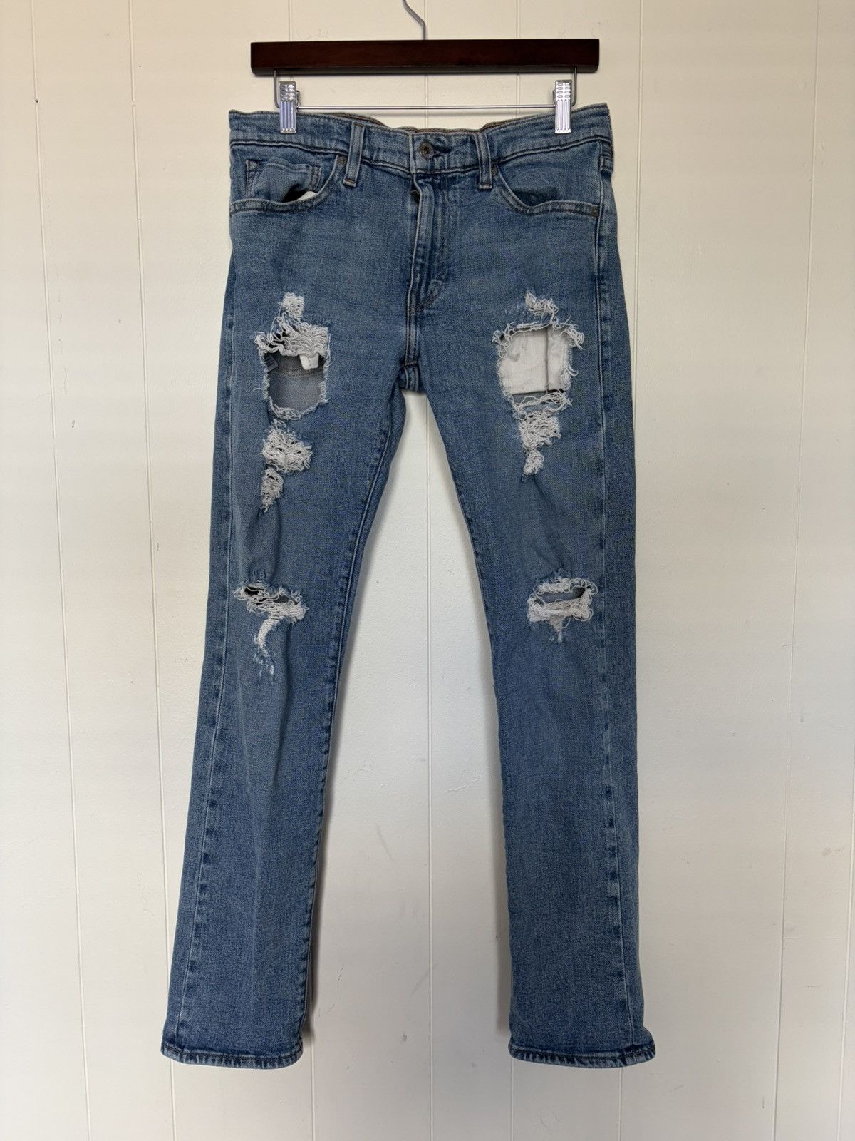 Levi's Made & Crafted Levis 511 made and crafted distressed blue jeans Size US 32 / EU 48 - 1 Thumbnail