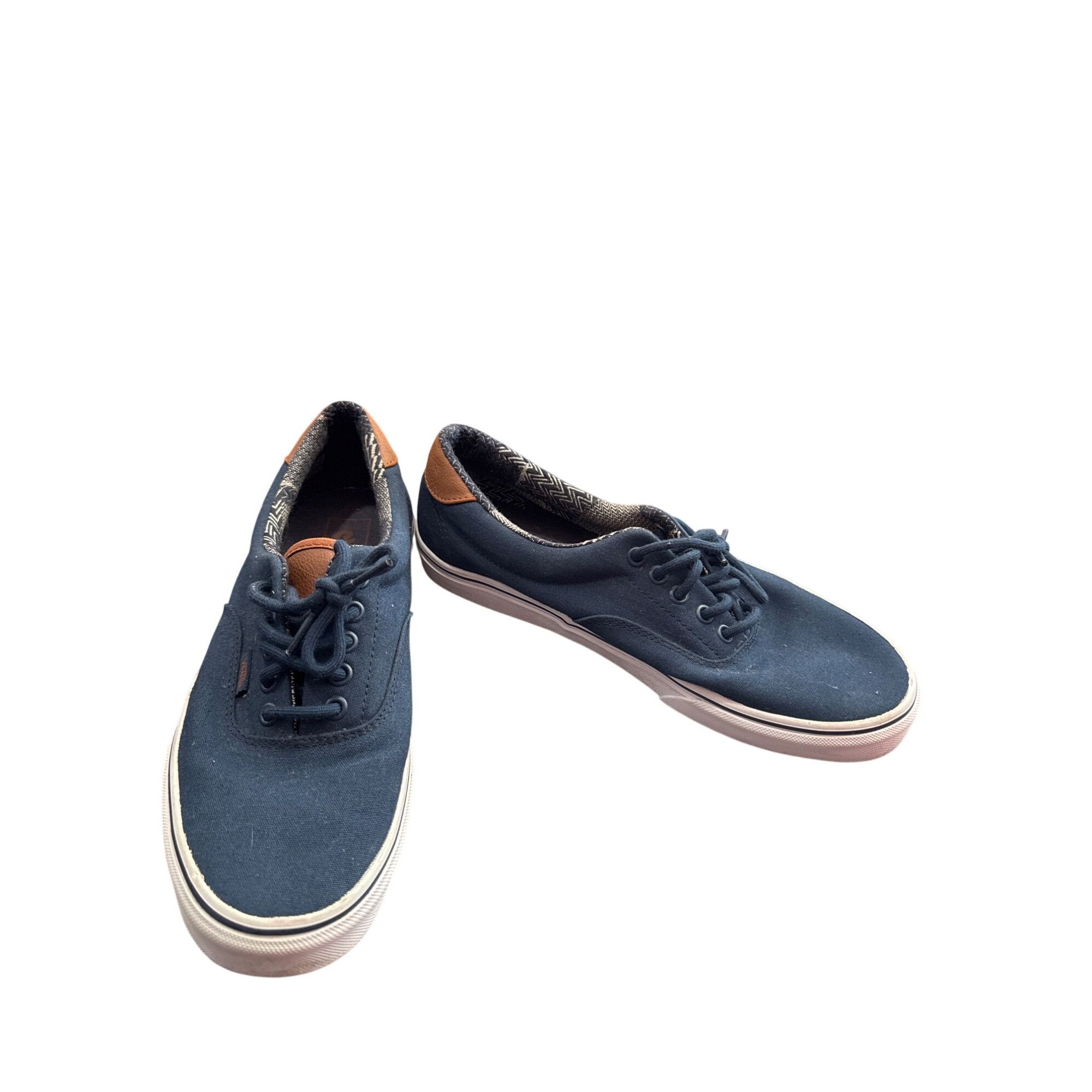 Vans Vans Off The Wall Mens Blue & Brown Canvas Skate Shoes sneak Size US 9.5 / EU 42-43 - 1 Thumbnail