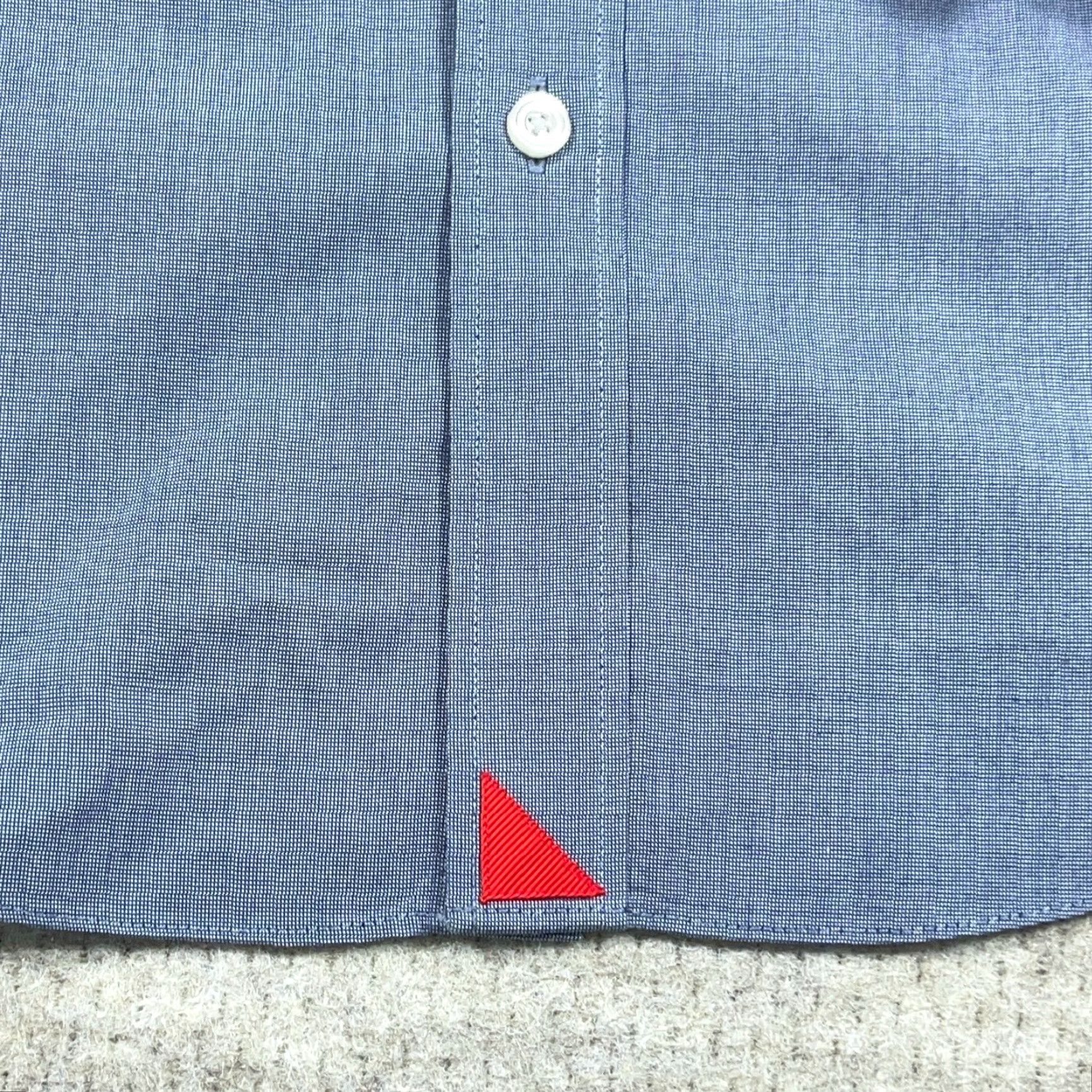 UNTUCKit UNTUCKit Shirt Men Medium Blue Button Up Slim Fit Dress Casual Cotton Pocket Shirt Size US M / EU 48-50 / 2 - 5 Thumbnail