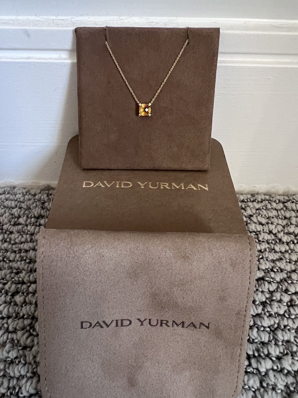 David Yurman David Yurman 18K Citrine Diamond Chatelaine Necklace Size ONE SIZE - 1 Thumbnail