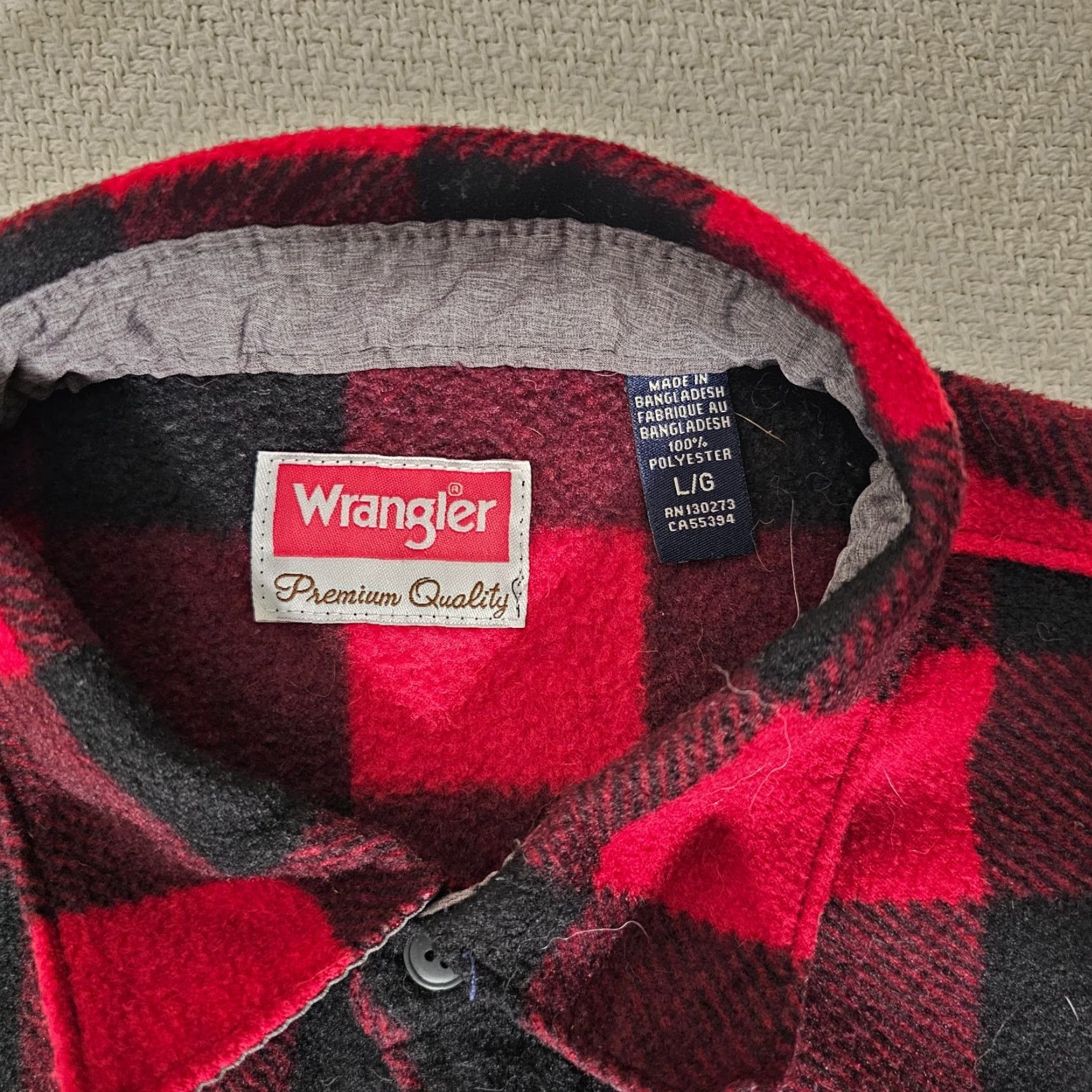Wrangler Wrangler Shirt Mens L Red Plaid Flannel Long Sleeve Western Pockets Button-Up Size US L / EU 52-54 / 3 - 2 Thumbnail
