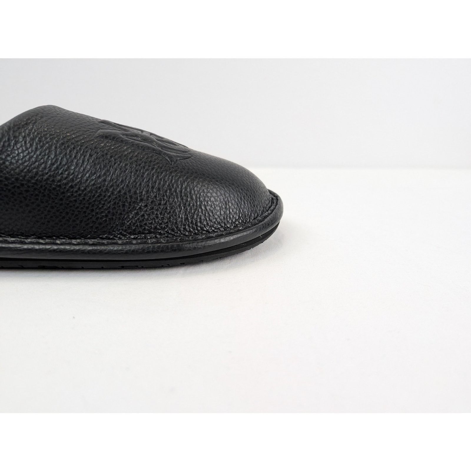 Amiri o1rshd1 Lux Leather Slipper Sandal in Black Size US 12 / EU 45 - 3 Thumbnail