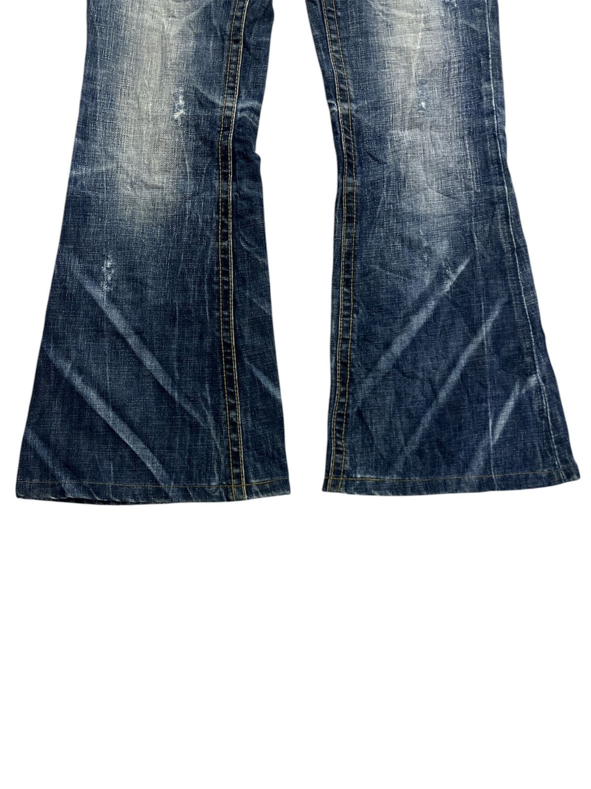 Japanese Brand FLARED🔥LOLITA DISTRESSED DENIM PANT Size US 28 / EU 44 - 4 Thumbnail
