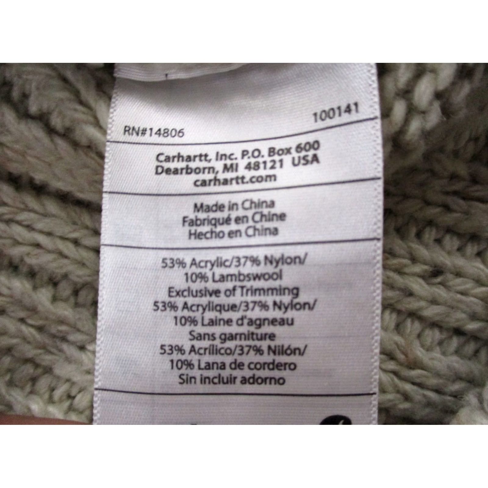 Carhartt Carhartt Sweater Womens S Wool Blend Cable Knit Elbow Patches Fisherman Beach Beige Crew Neck Pullover Sweater Womens Size S Size S / US 4 / IT 40 - 7 Thumbnail