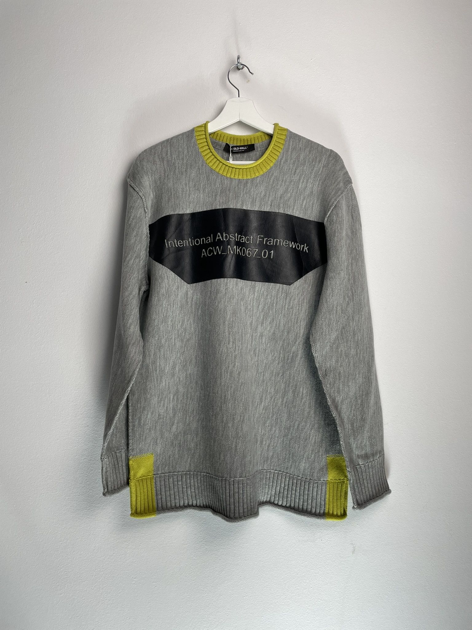 A-COLD-WALL* A Cold Wall Light Grey Framework Crewneck Graphic Sweater Size US M / EU 48-50 / 2 - 1 Thumbnail