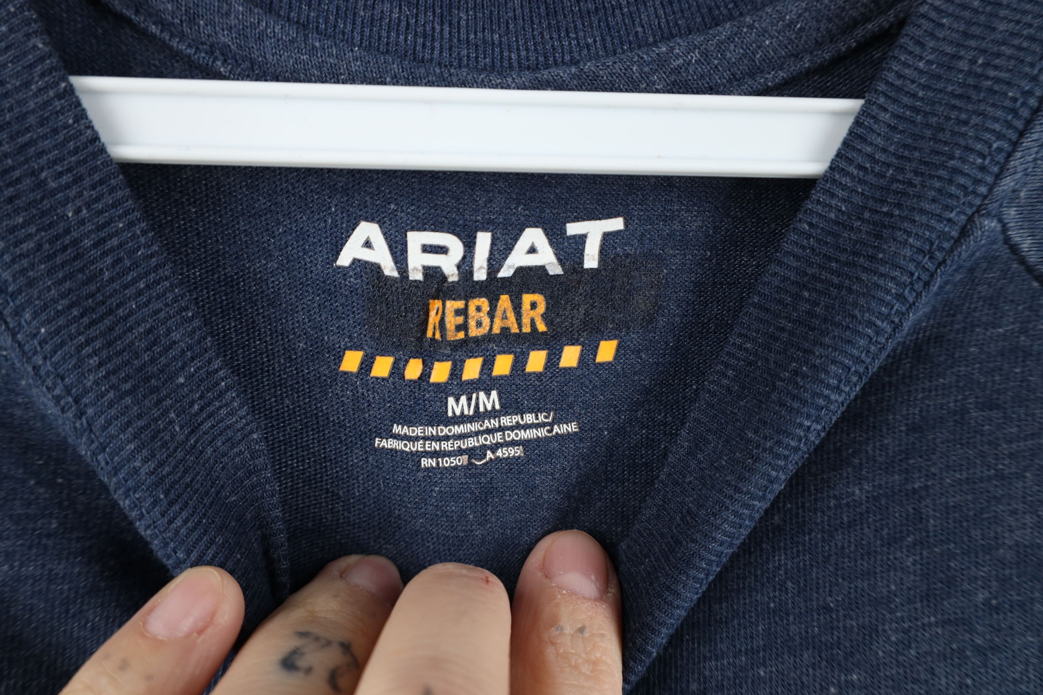 Ariat Ariat Rebar Workwear Short Sleeve Pocket T-Shirt Blue Size US M / EU 48-50 / 2 - 6 Thumbnail