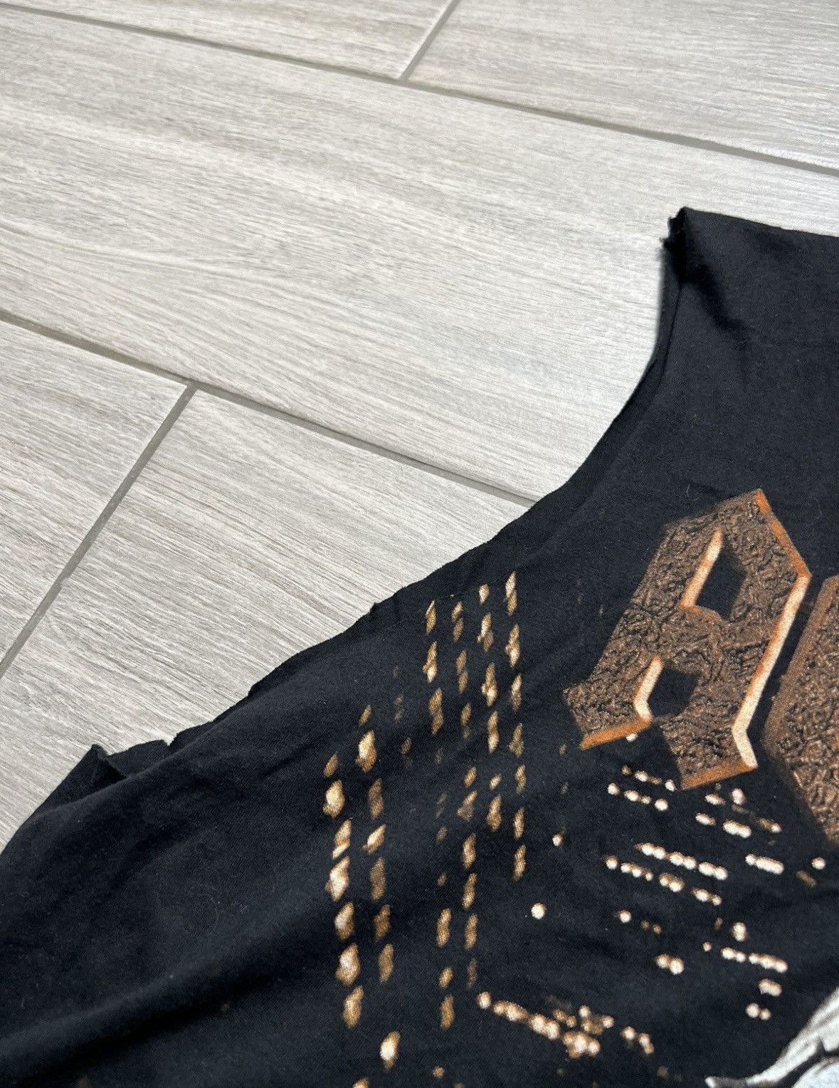 Band Tees Vintage 2001 AC/DC Stiff Upper Lip Faded Black Tank Top Tee Size US L / EU 52-54 / 3 - 13 Thumbnail