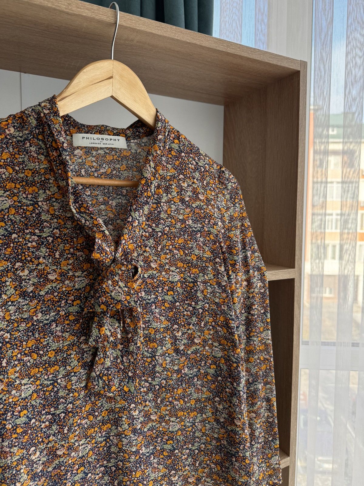 Philosophy di Lorenzo Serafini × Vintage Vintage Philosophy di Lorenzo Serafini Luxury Floral Blouse Size S / US 4 / IT 40 - 2 Thumbnail