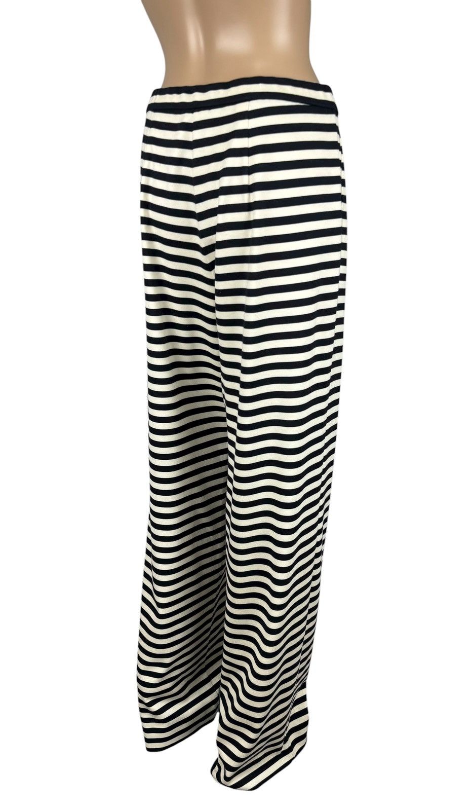 Max Mara Max Mara Striped Pants Wide Leg Viscose Jersey size US8 UK10 Size 28" / US 6 / IT 42 - 6 Thumbnail