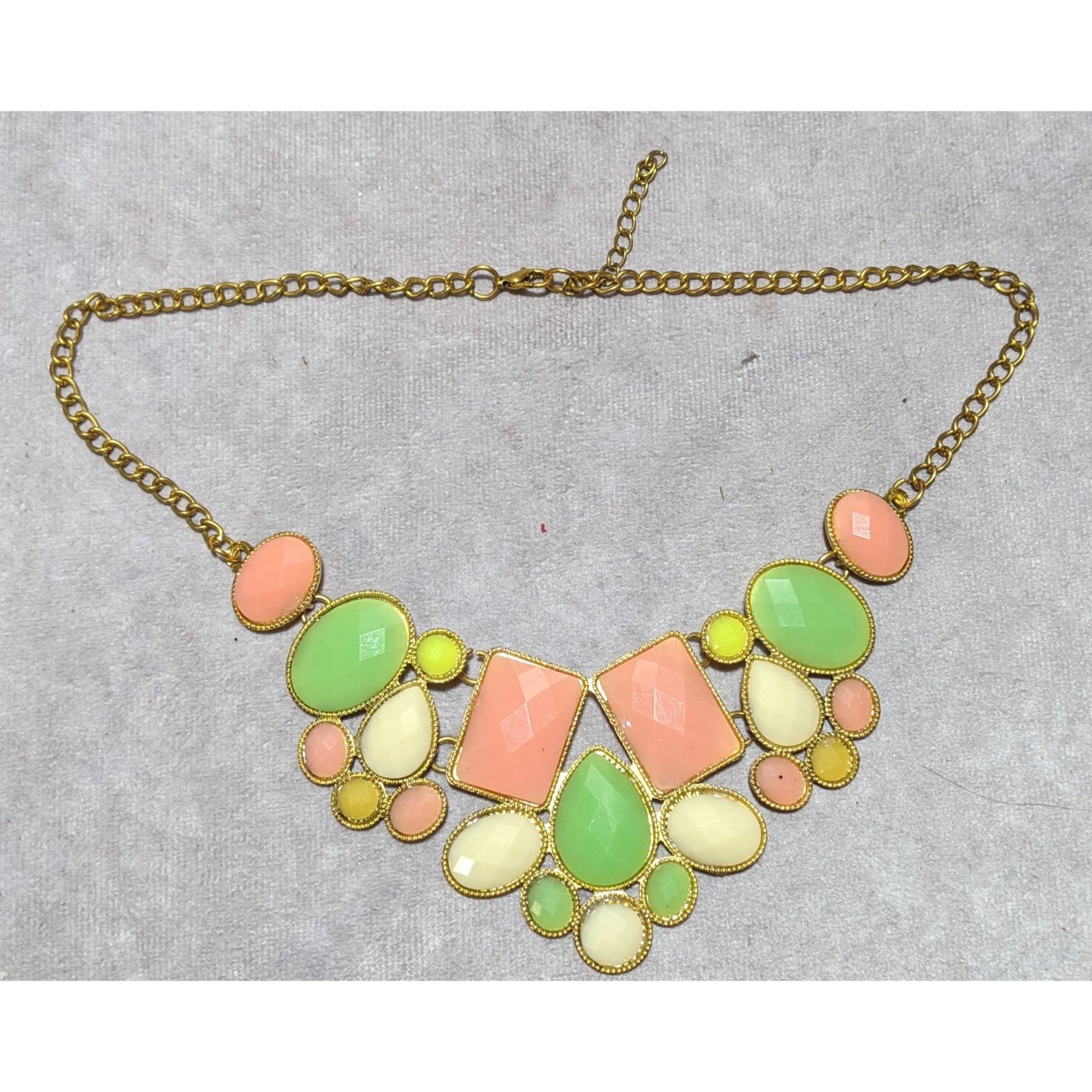 Other 60s Style Gemmed Bib Statement Necklace Size ONE SIZE - 5 Thumbnail