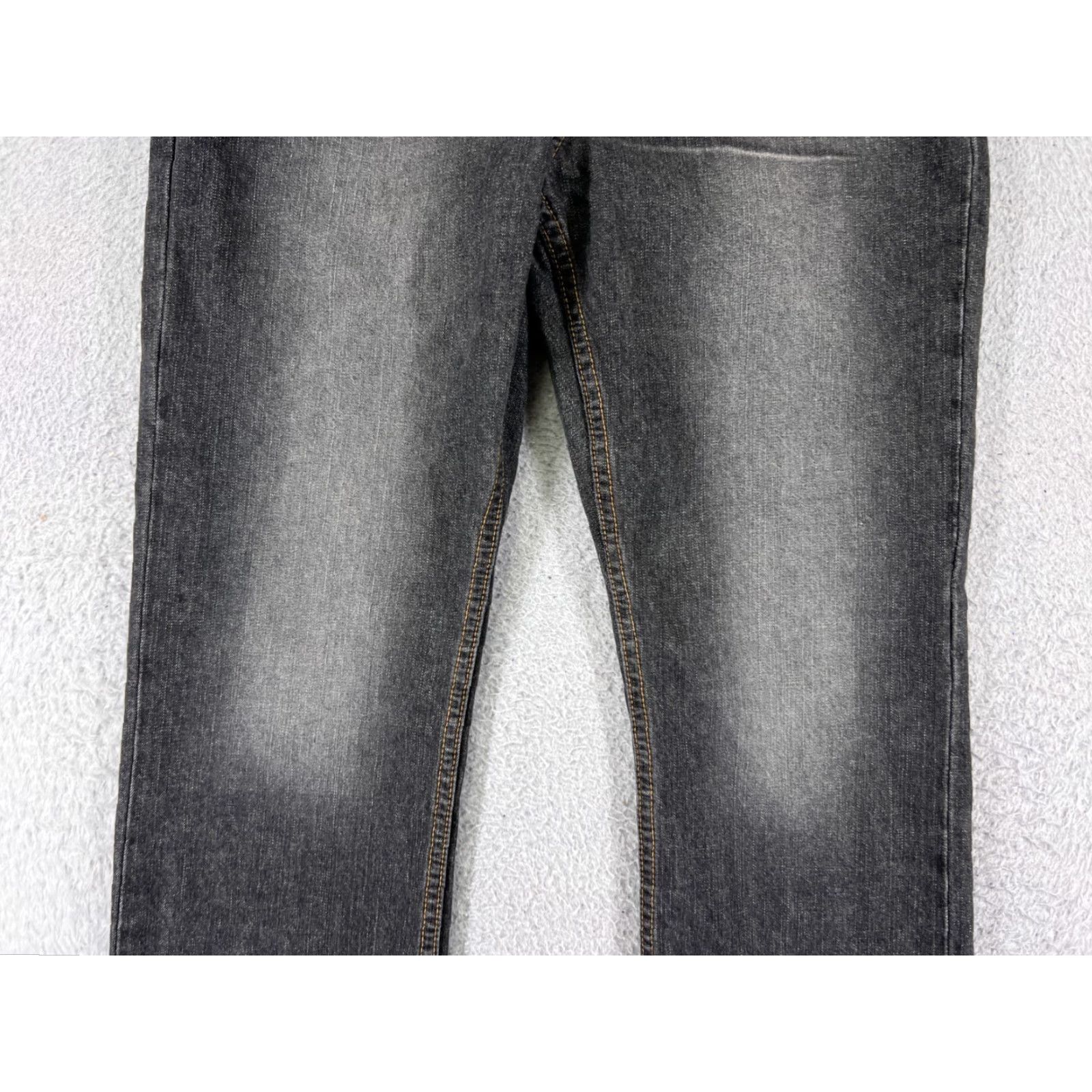 Calvin Klein Calvin Klein Jeans Women 11 Black Denim Boot Cut Low Rise Embroidered Size 32" / US 10 / IT 46 - 6 Thumbnail