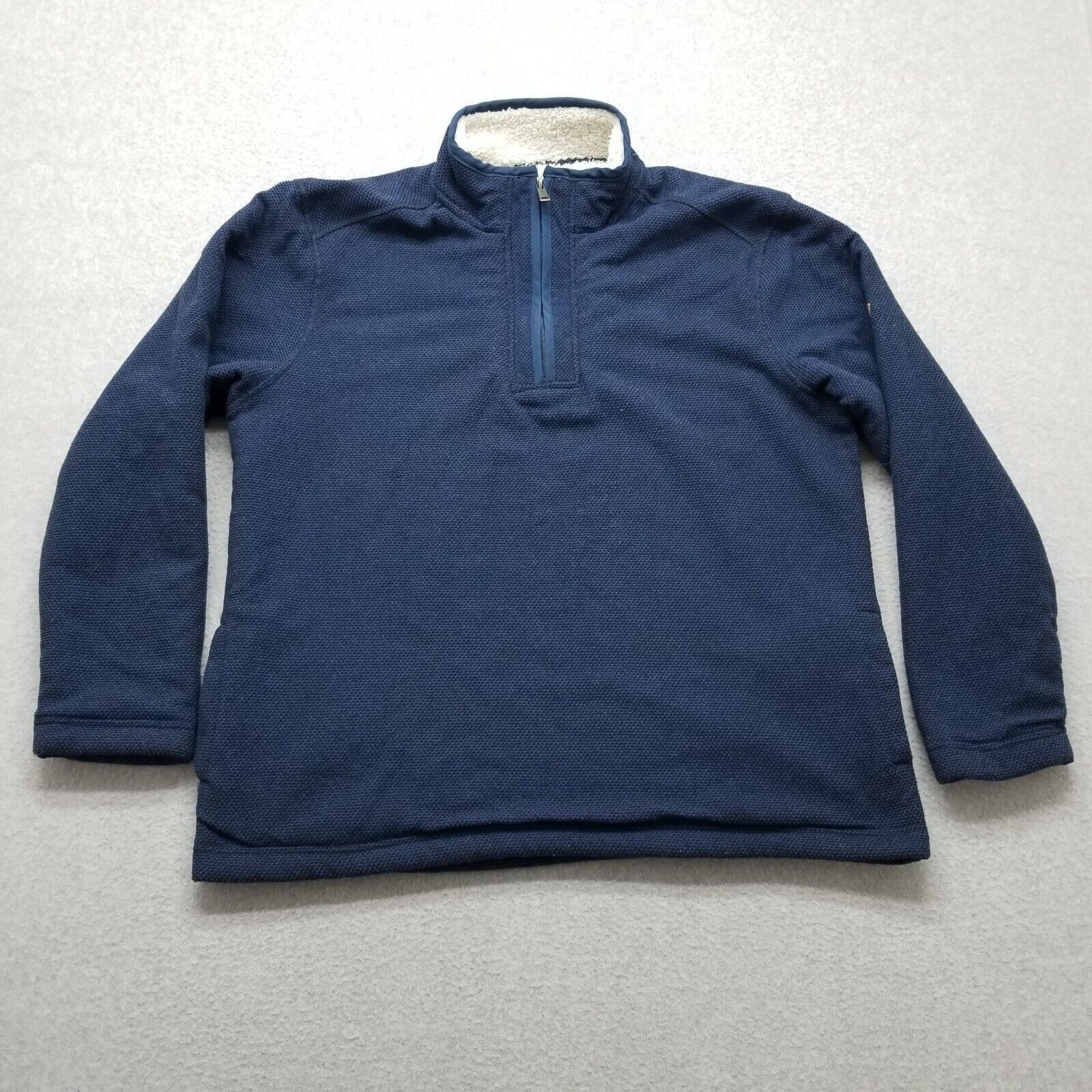 Orvis Orvis Sweater Mens XL Pullover Mock Neck Zip Sherpa Lining Size US XL / EU 56 / 4 - 1 Thumbnail