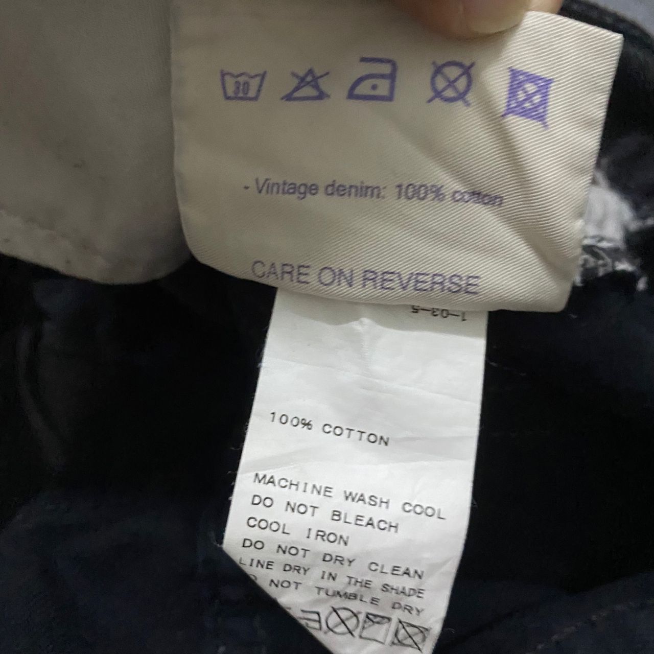 Levi's Vintage Levis QBISM Pour Edifice Patchwork Denim Size US 31 - 15 Thumbnail